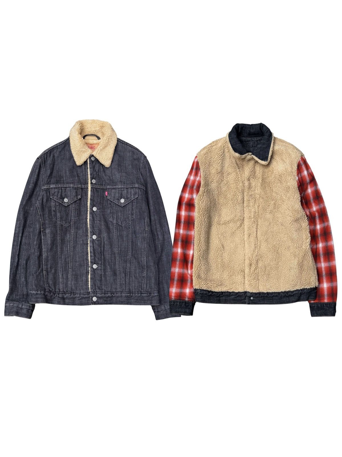 Levi's Levis Blanket Sherpa Jacket 90s lgb style Size US L / EU 52-54 / 3 - 1 Thumbnail