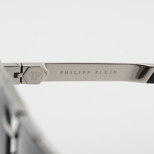 Philipp Plein Philipp Plein SPP073M 0583 Sunglasses Palladium Aviator Fram Size ONE SIZE - 4 Thumbnail