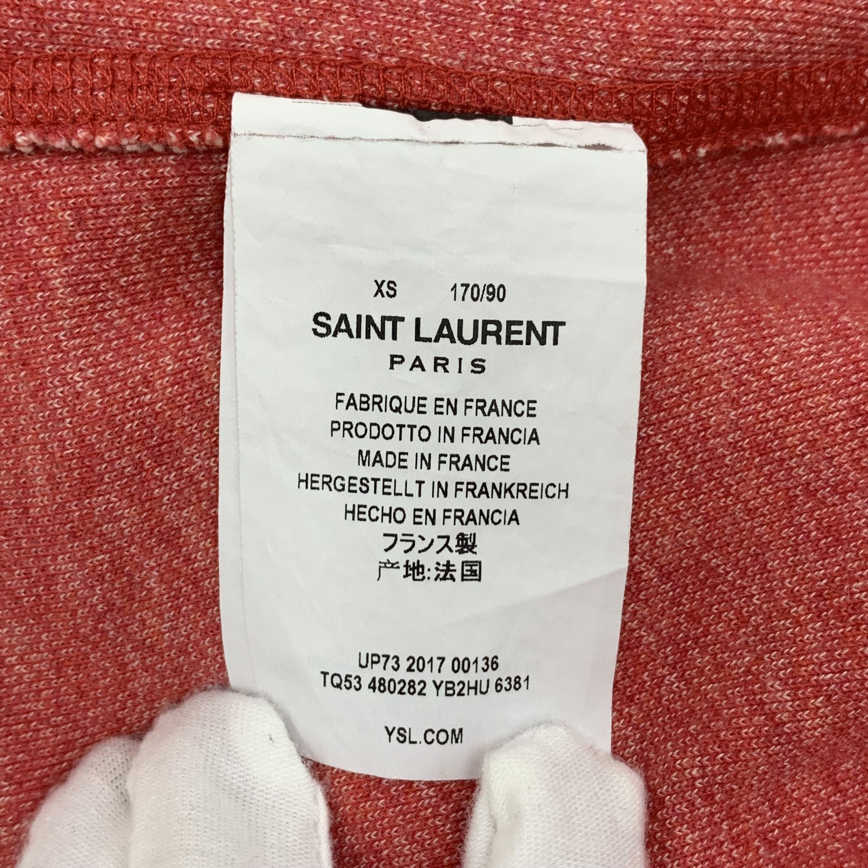 Yves Saint Laurent Yves Saint Laurent Logo Hoodie Pink (XS) Size XS / US 0-2 / IT 36-38 - 6 Thumbnail