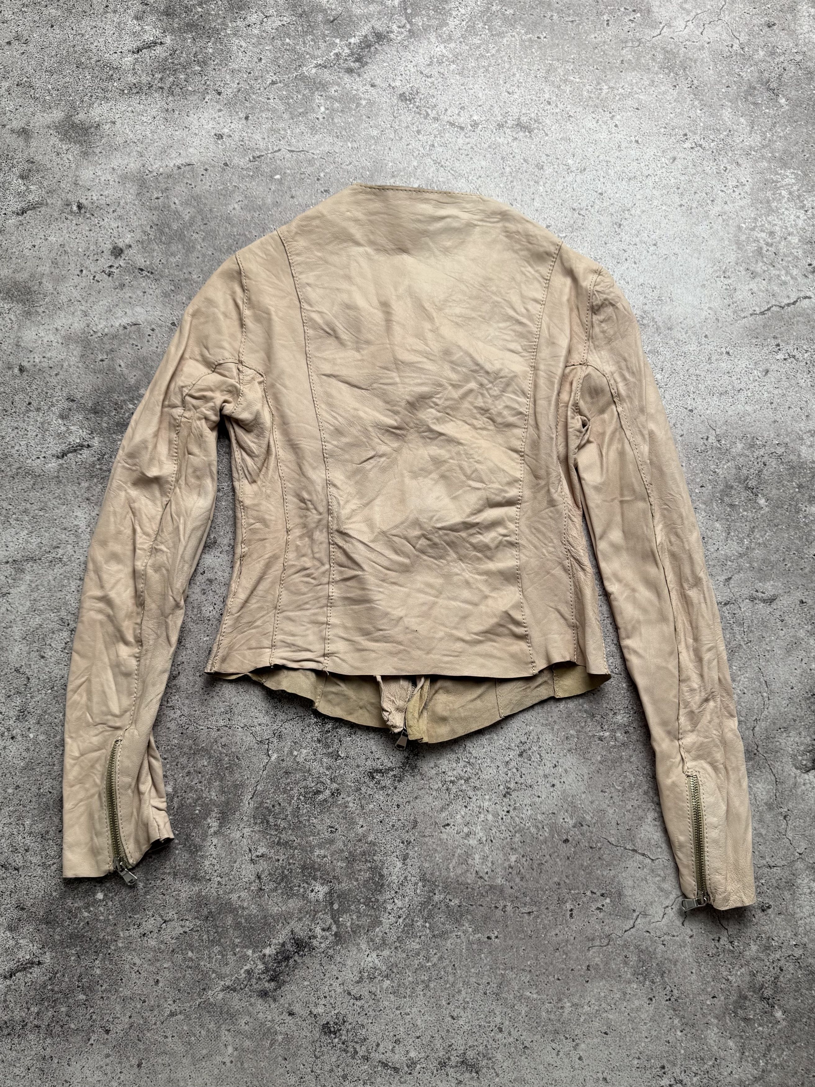 Japanese Brand Vintage Cropped Leather Jacket C666(V582) Size XS / US 0-2 / IT 36-38 - 10 Thumbnail