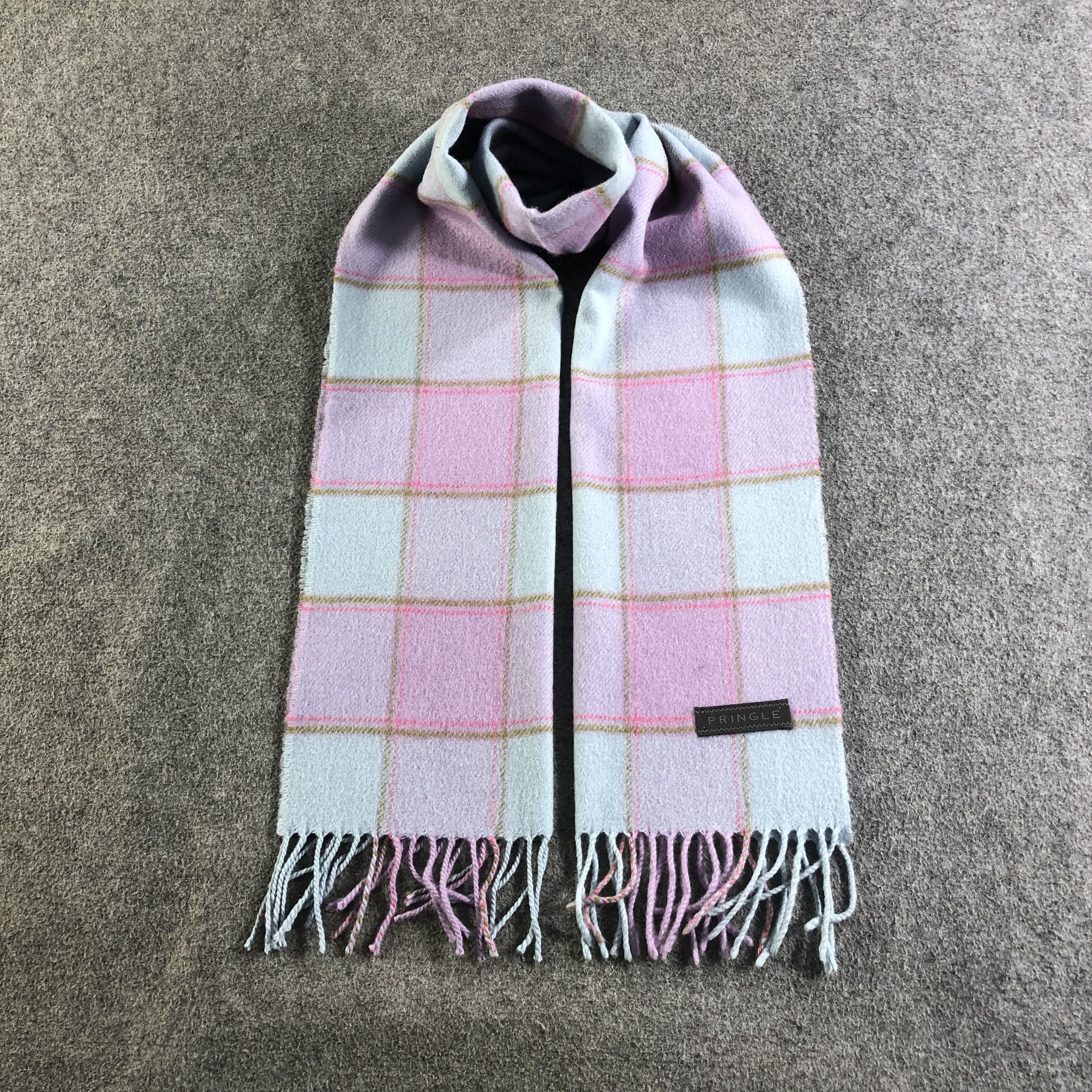 Pringle Of Scotland Pringle Tartan Wool Scarf Muffler Neckwear V2507 Size ONE SIZE - 1 Thumbnail