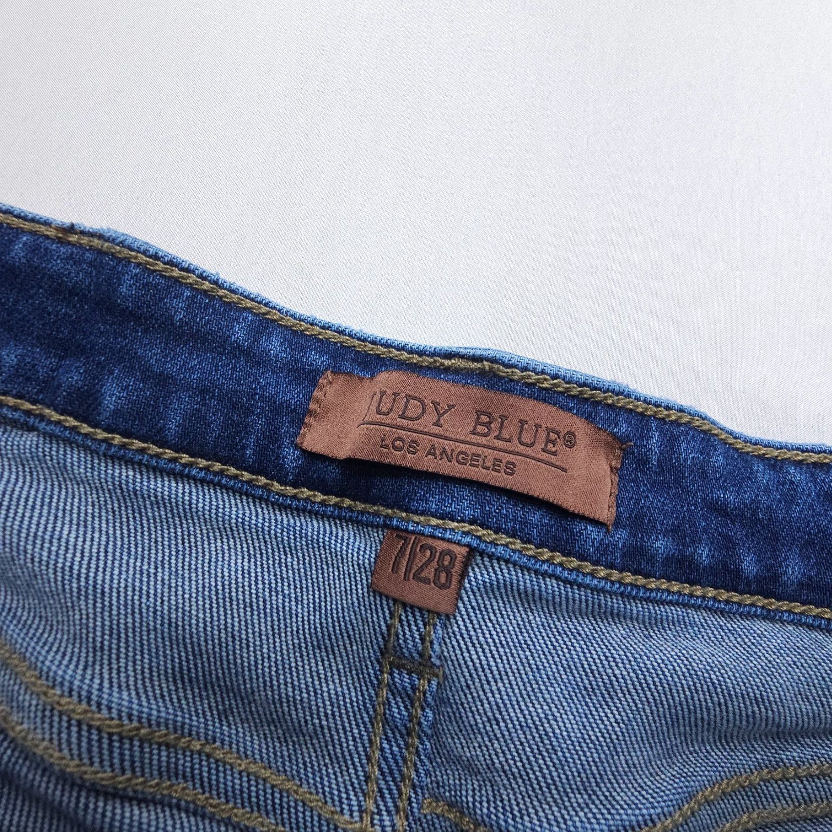 Denime Judy Blue Boyfriend Jeans Size 28 Dark Wash Stretch Denim Mid Rise Slim 5-Pocket Design Women's Jeans Size 28" / US 6 / IT 42 - 6 Thumbnail