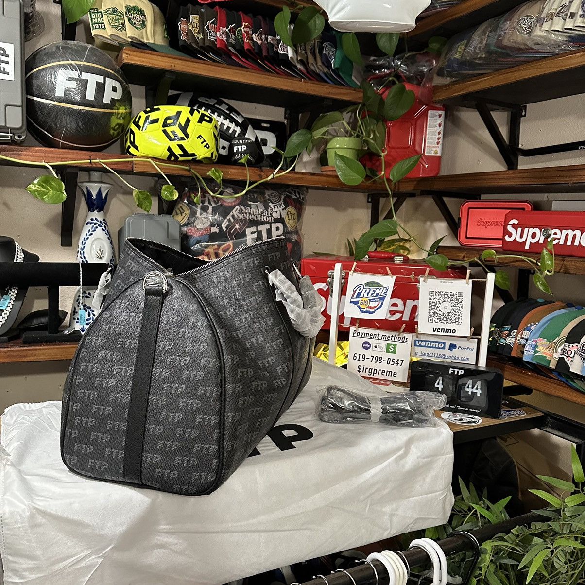 Fuck The Population FTP Damier Duffel bag with strap (black) Size ONE SIZE - 10 Thumbnail