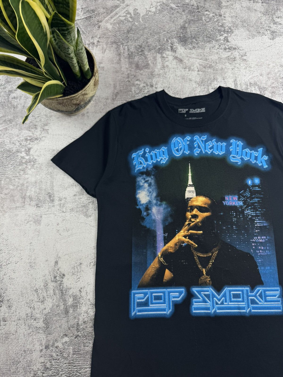 Vintage Pop Smoke Cotton Men’s New York Rock Tour Rap Merch Devil Hip Hop T Shirt Jersey Size US S / EU 44-46 / 1 - 5 Thumbnail