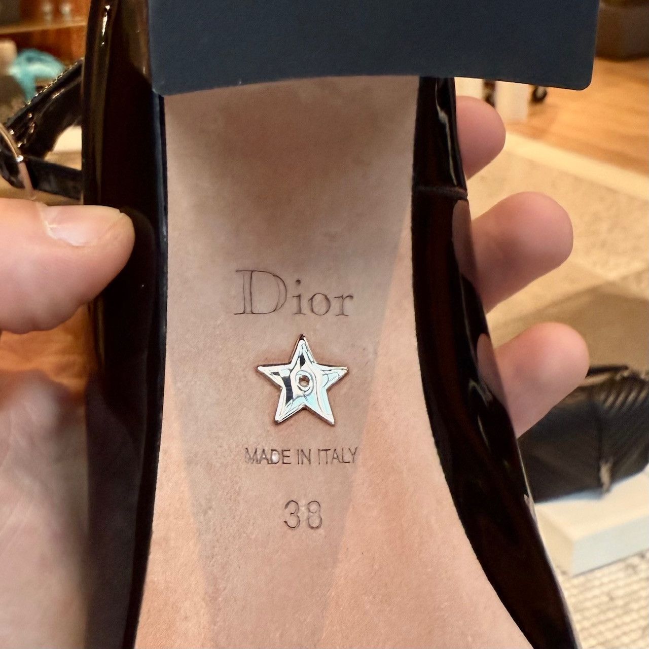 Dior Christian Dior Black Patent La Parisienne Mary Jane Pumps Size US 8 / IT 38 - 11 Thumbnail
