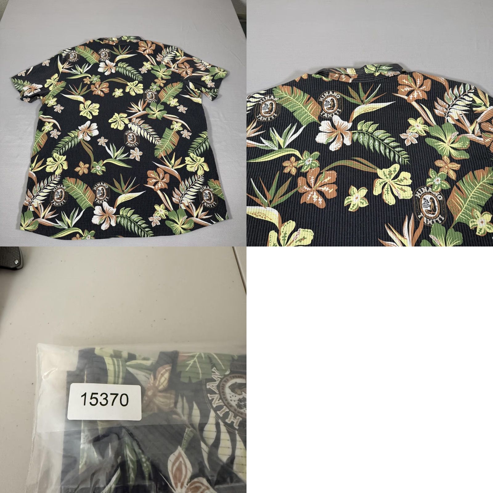 Roark Roark Shirt Mens 2XL Hinano Tahiti Hawaii Floral Button Up Short Sleeve Casual Breathable Quick Dry Lightweight Stretch Size US XXL / EU 58 / 5 - 8 Thumbnail