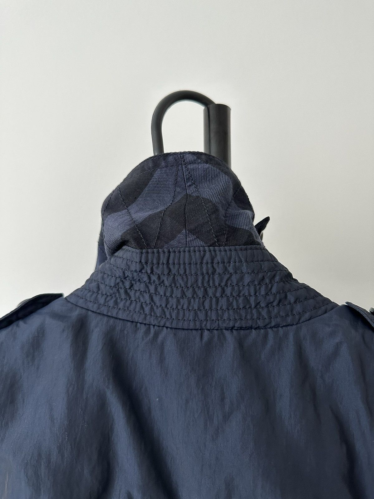 Burberry Burberry Brit Navy nylon belted trench coat Size S / US 4 / IT 40 - 9 Thumbnail