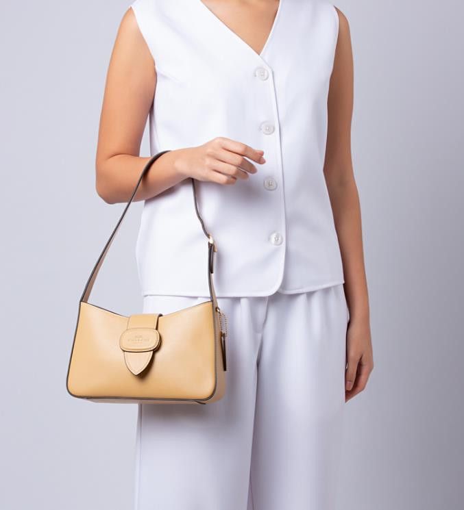 Coach Eliza Shoulder Bag With Leather Covered Closure CT853 Size ONE SIZE - 9 Thumbnail