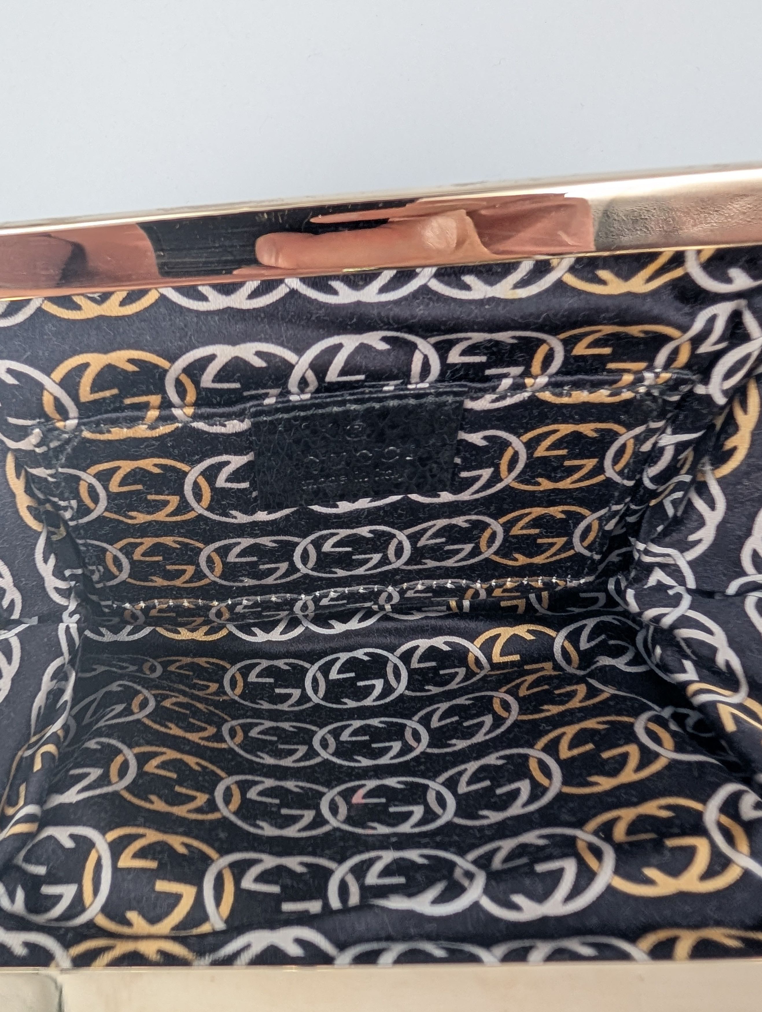 Gucci Black Beaded Evening Handbag Size ONE SIZE - 5 Thumbnail