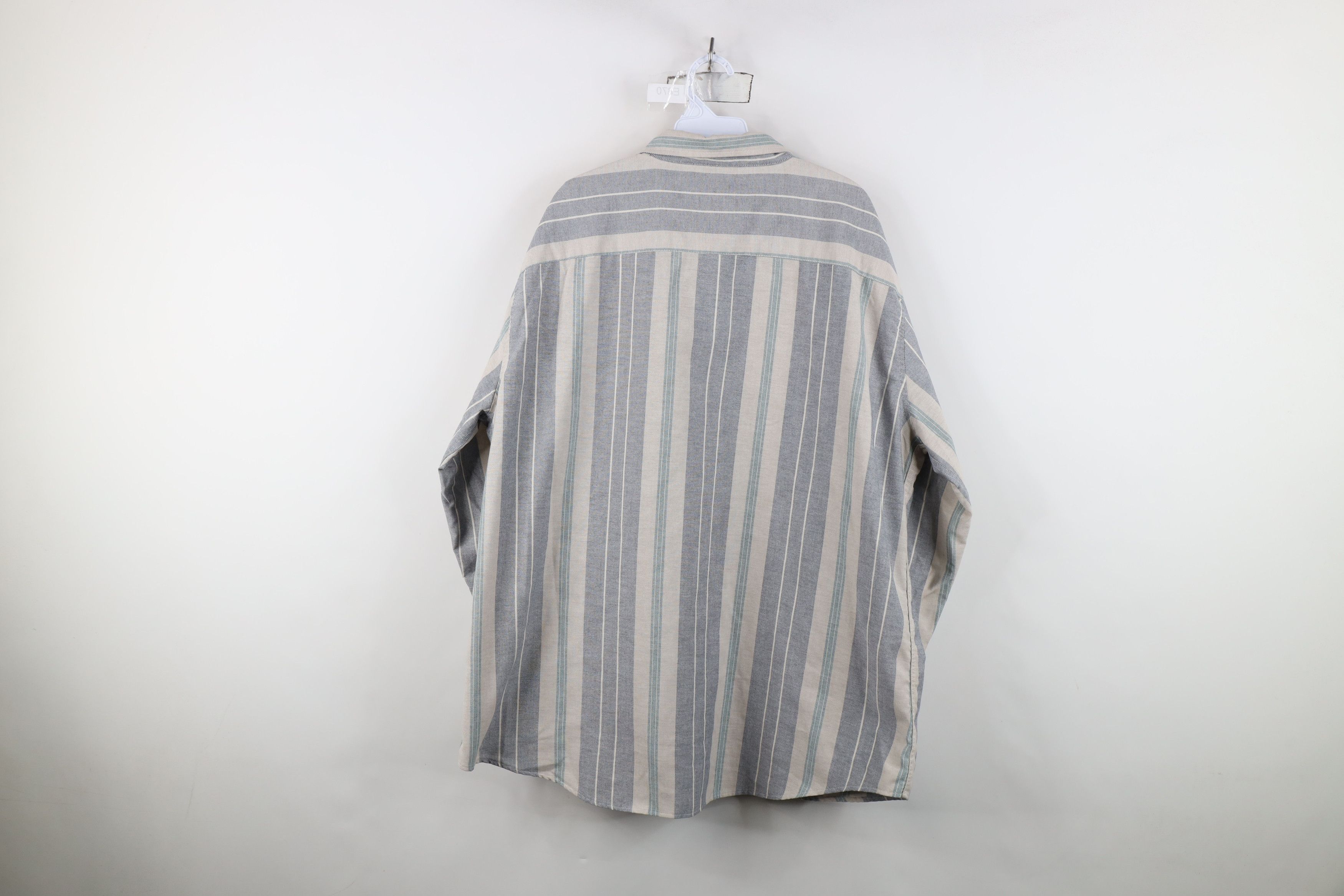 Vintage Vintage 90s Streetwear Block Collared Button Down Shirt Size US XXL / EU 58 / 5 - 9 Thumbnail