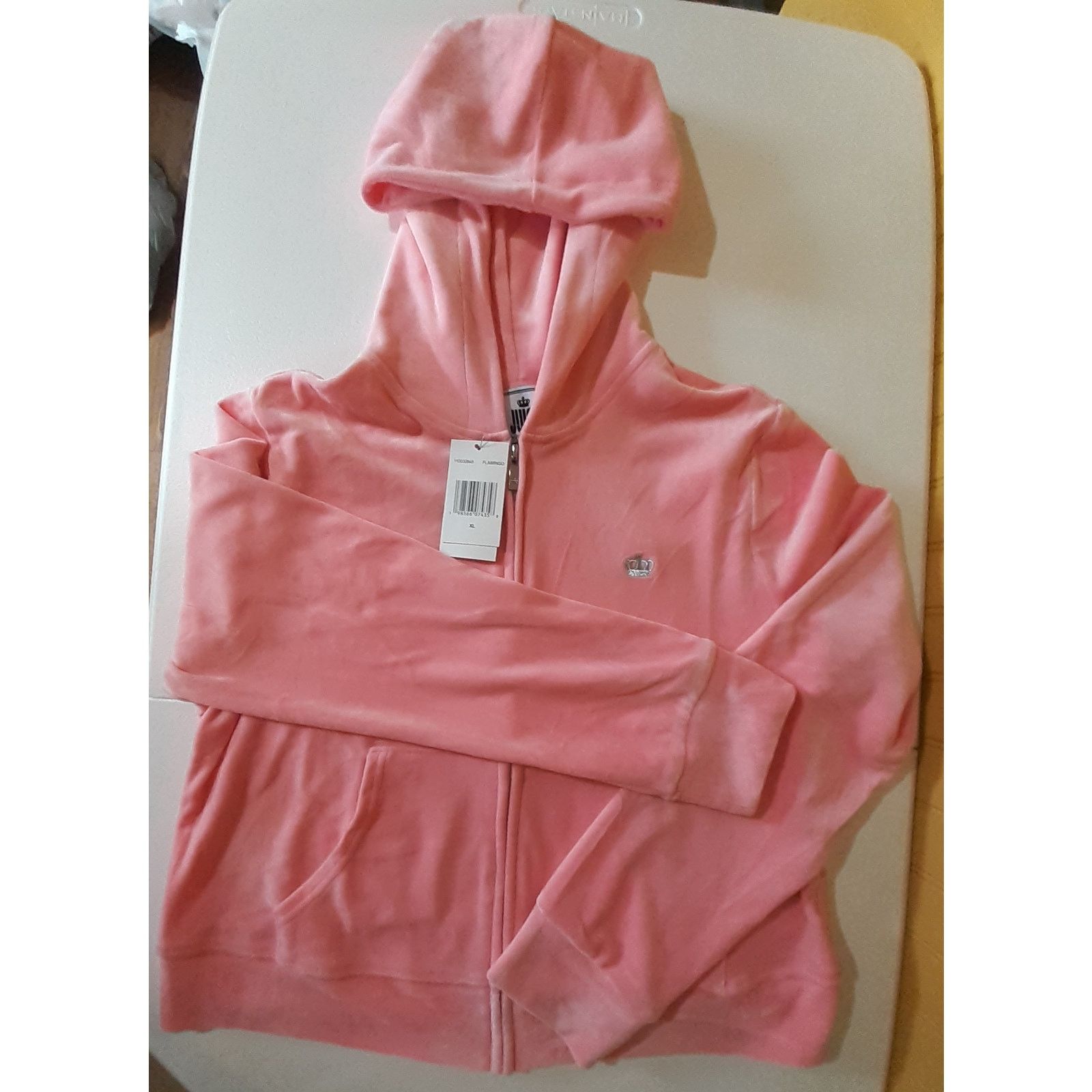 Juicy Couture Juicy Couture Womens Juniors Hooded Track Suits Flamingo XL Size XL / US 12-14 / IT 48-50 - 3 Thumbnail