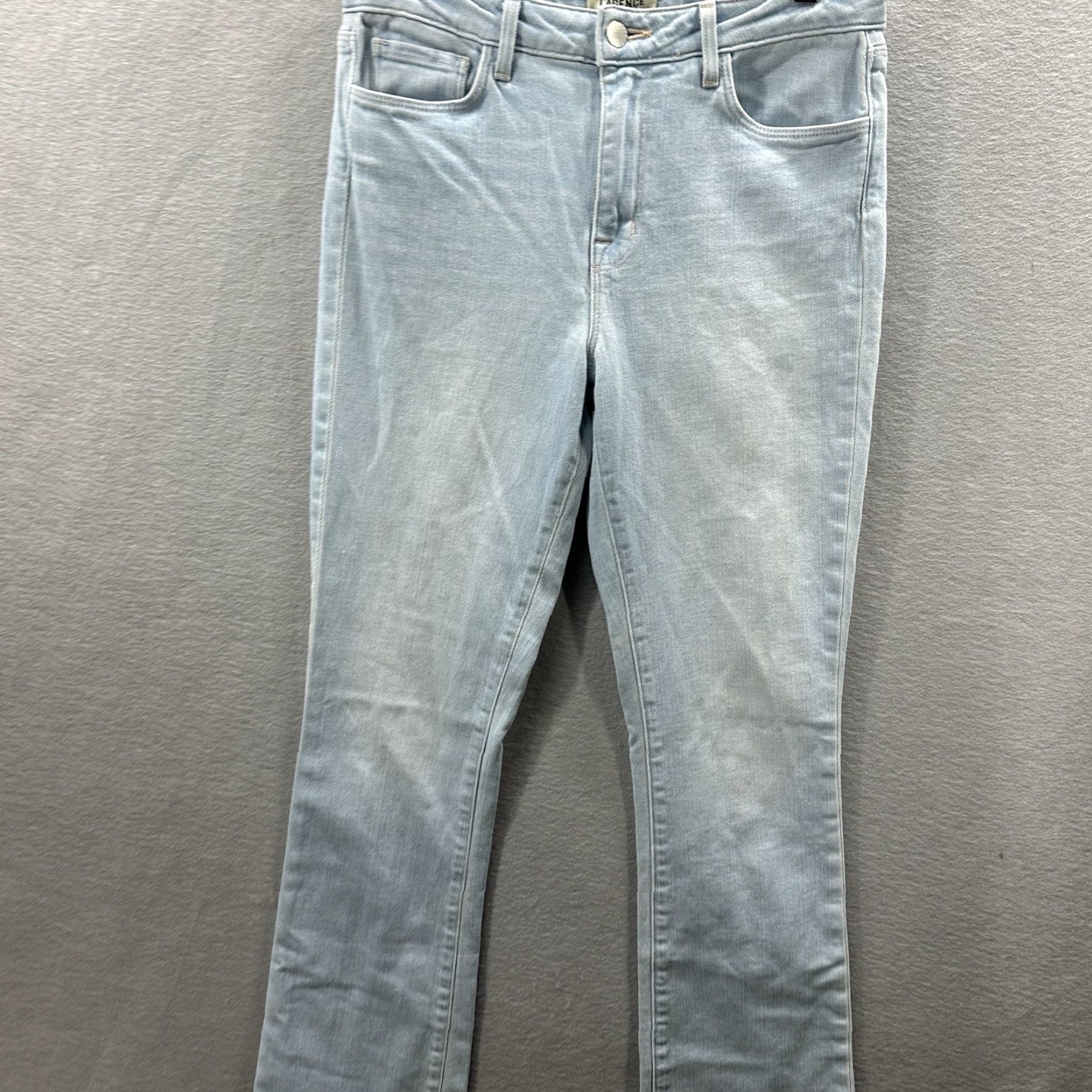 L'AGENCE L'AGENCE Oriana Jeans Womens 27 High Rise Straight Belmont Kendrick Flare Y2K Jeans Style: Straight 5-Pocket Denim Blue Size 27" / US 4 / IT 40 - 4 Thumbnail