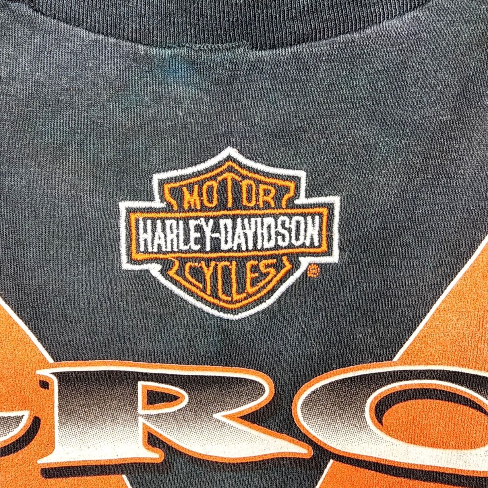 Harley Davidson Harley-Davidson V-Rod Shirt Mens 2XL Orange Black Tie-Dye Graphic Tee Motorcycle Size US XXL / EU 58 / 5 - 4 Thumbnail