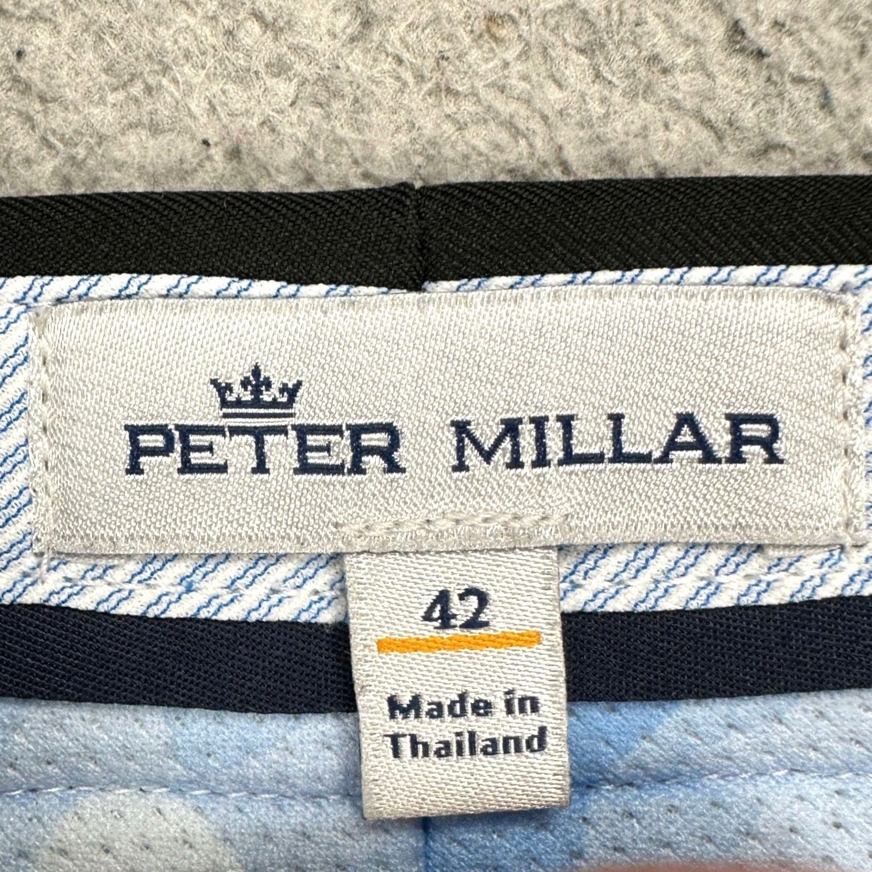Peter Millar Peter Millar Mens Chino Golf Shorts Black 42 Performance Tech Flat Front Pocket Size US 42 / EU 58 - 4 Thumbnail