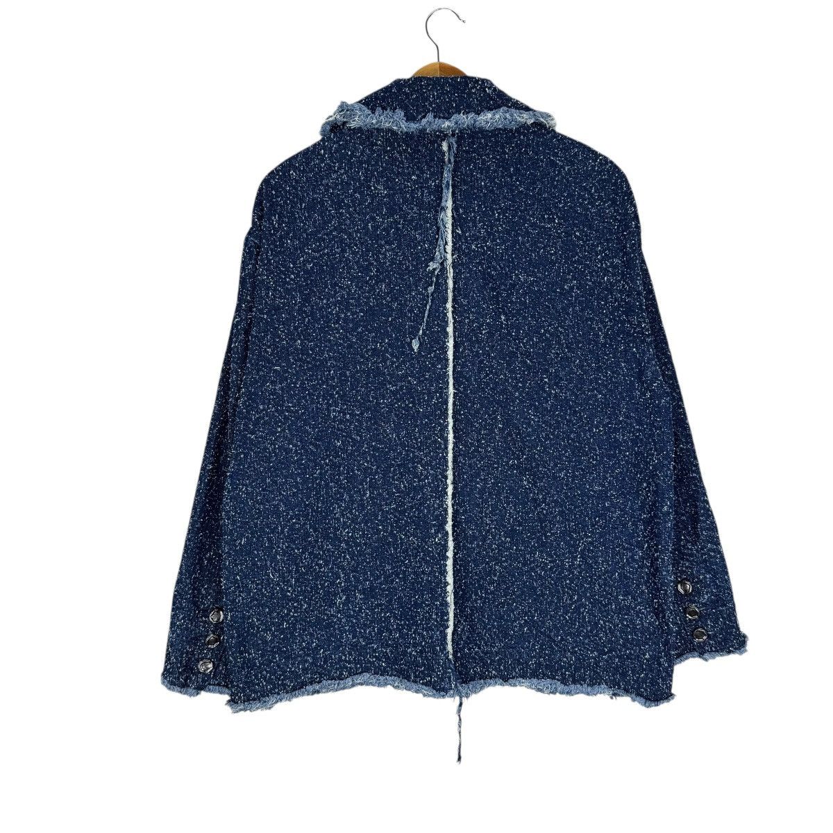 SLY ☀️SLY JEANS STYLE DISTRESS TWEED JACKET LIKE CHANEL Size L / US 10 / IT 46 - 8 Thumbnail