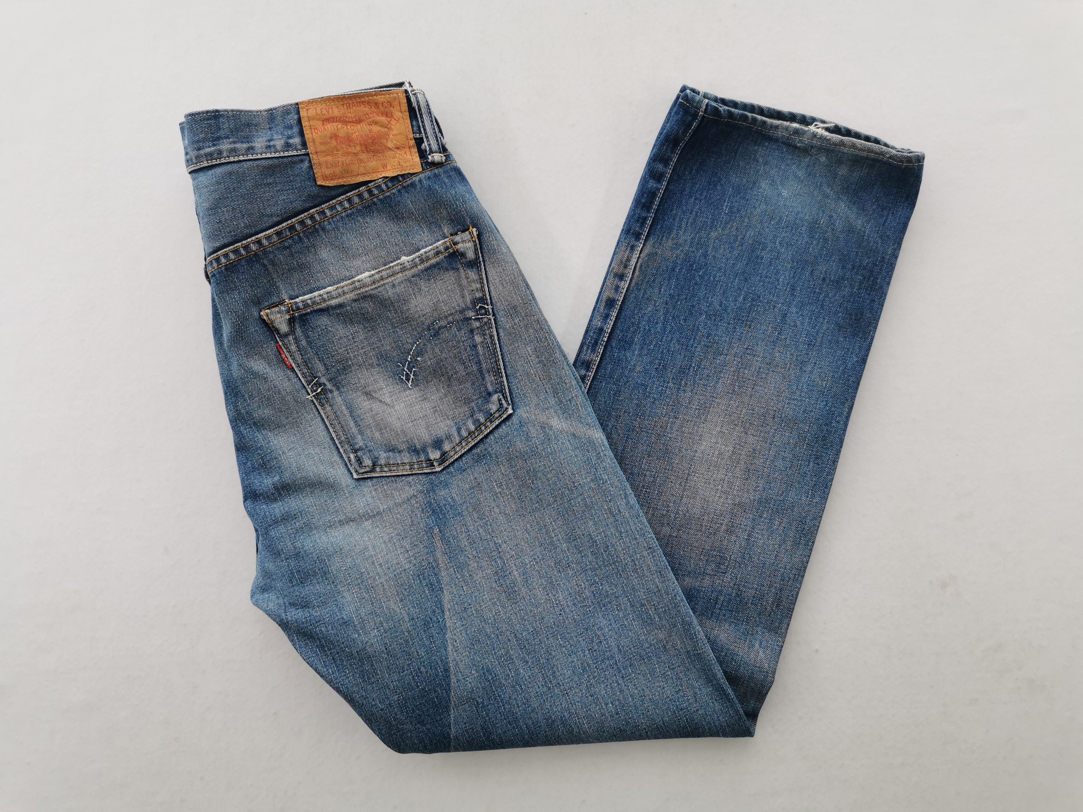 Levi's × Vintage Vintage 90s Levis Lot 501XX Selvedge Rindem Denim Size US 31 - 4 Thumbnail