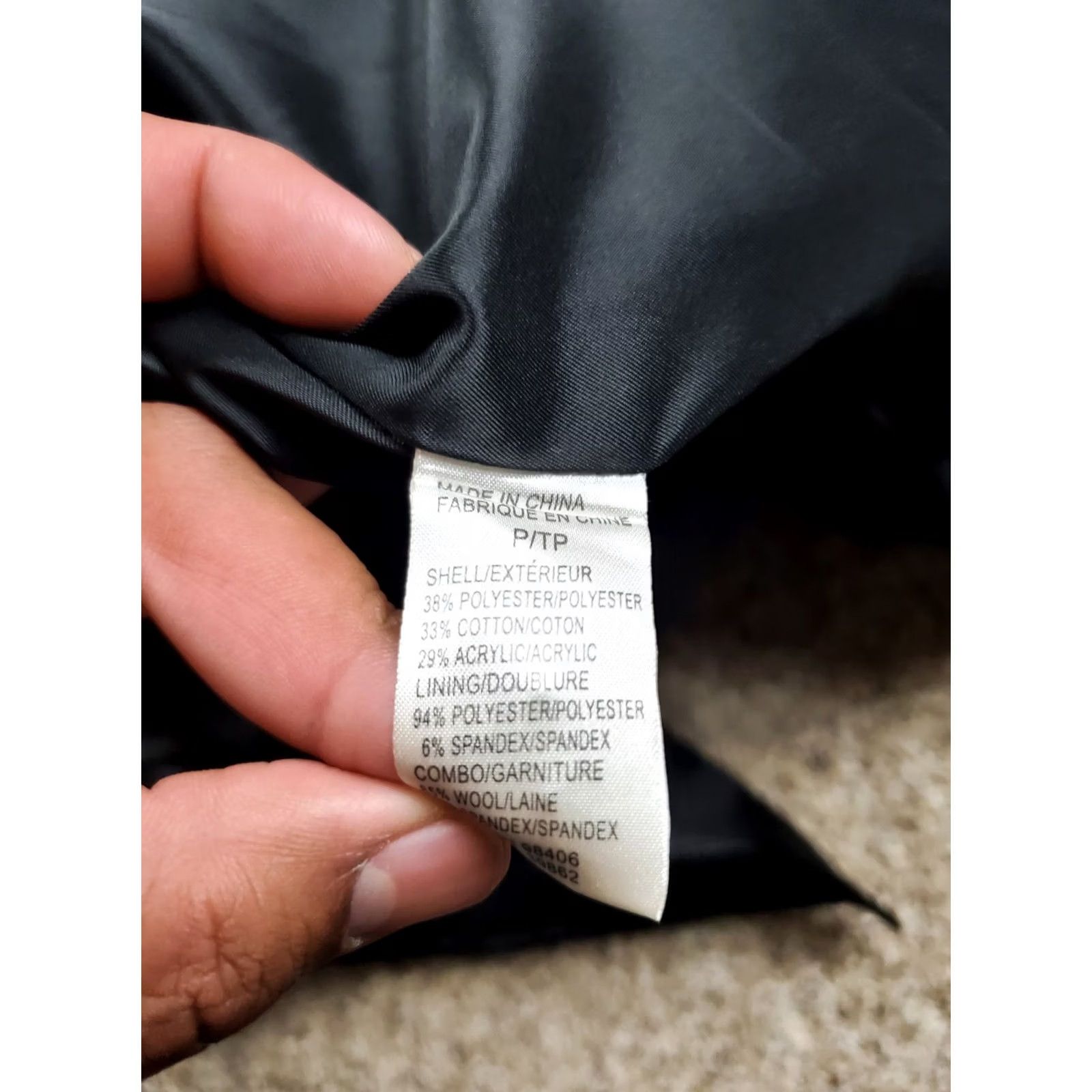 Theory Theory Panyia Trench Coat Jacket Womens P Black Satin Velvet Pockets Button Up Size S / US 4 / IT 40 - 6 Thumbnail