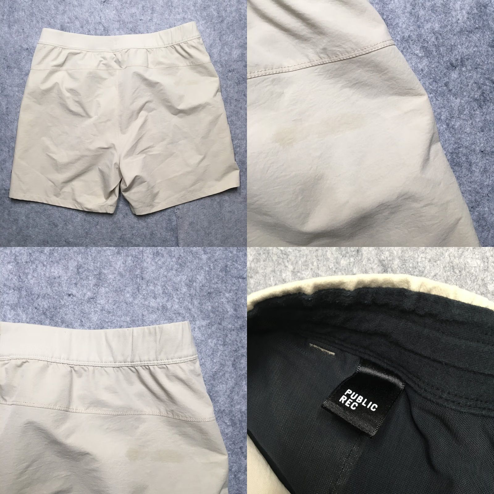 Vintage Public Rec Public Rec Performance Shorts Men 40 Beige 7" Pockets Athleisure Basic Relaxed 7 in Inseam Beige Men 40 Athletic Logo Sports Size US 40 / EU 56 - 8 Thumbnail