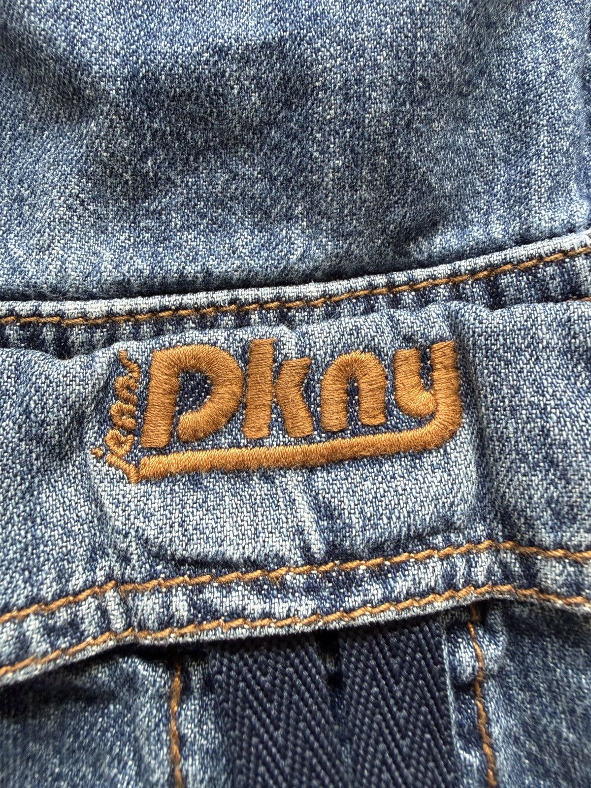DKNY Vintage Y2K DKNY Jeans Cargo Mini Skirt Size 34" / US 12 / IT 48 - 3 Thumbnail