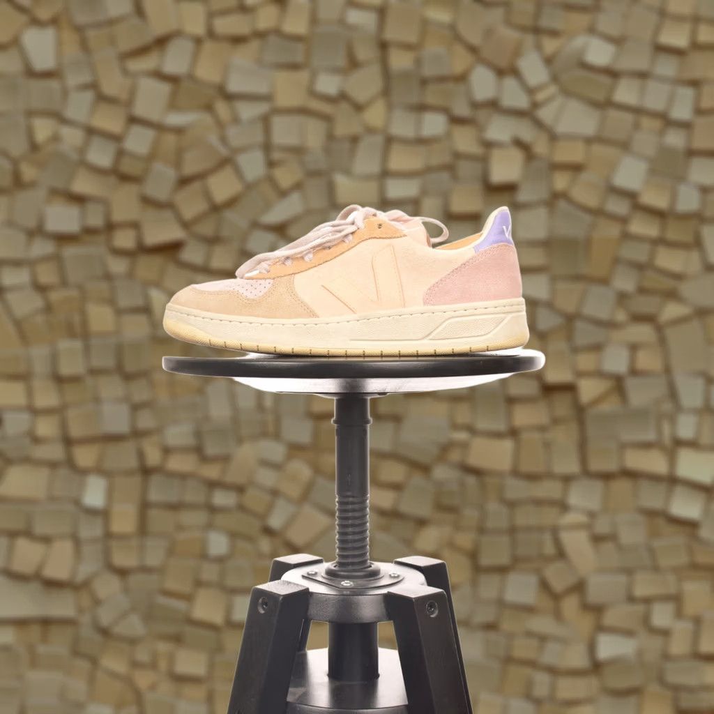 Veja Veja V-10 Suede Multico Peach Sneakers Trainers US7 Womens Size 38 Multicolor Shoes Size US 7 / IT 37 - 1 Thumbnail