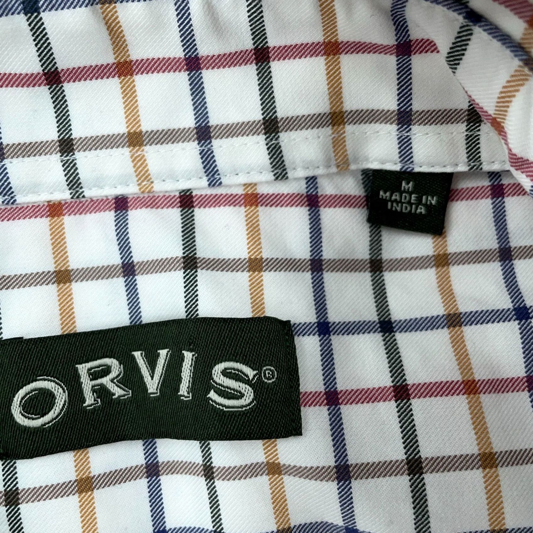 Orvis Orvis Signature Twill Shirt Mens Medium Multi Check Classic Collared Button Down Shirt Size US M / EU 48-50 / 2 - 3 Thumbnail