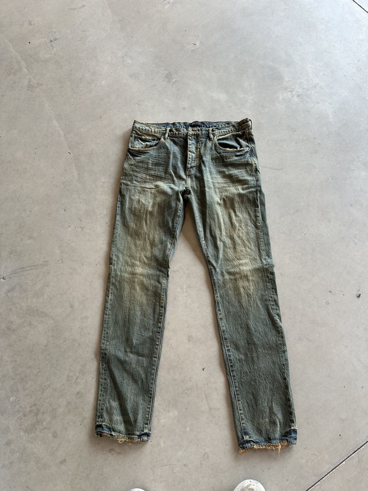Purple Brand Wood Washed Denim Navy