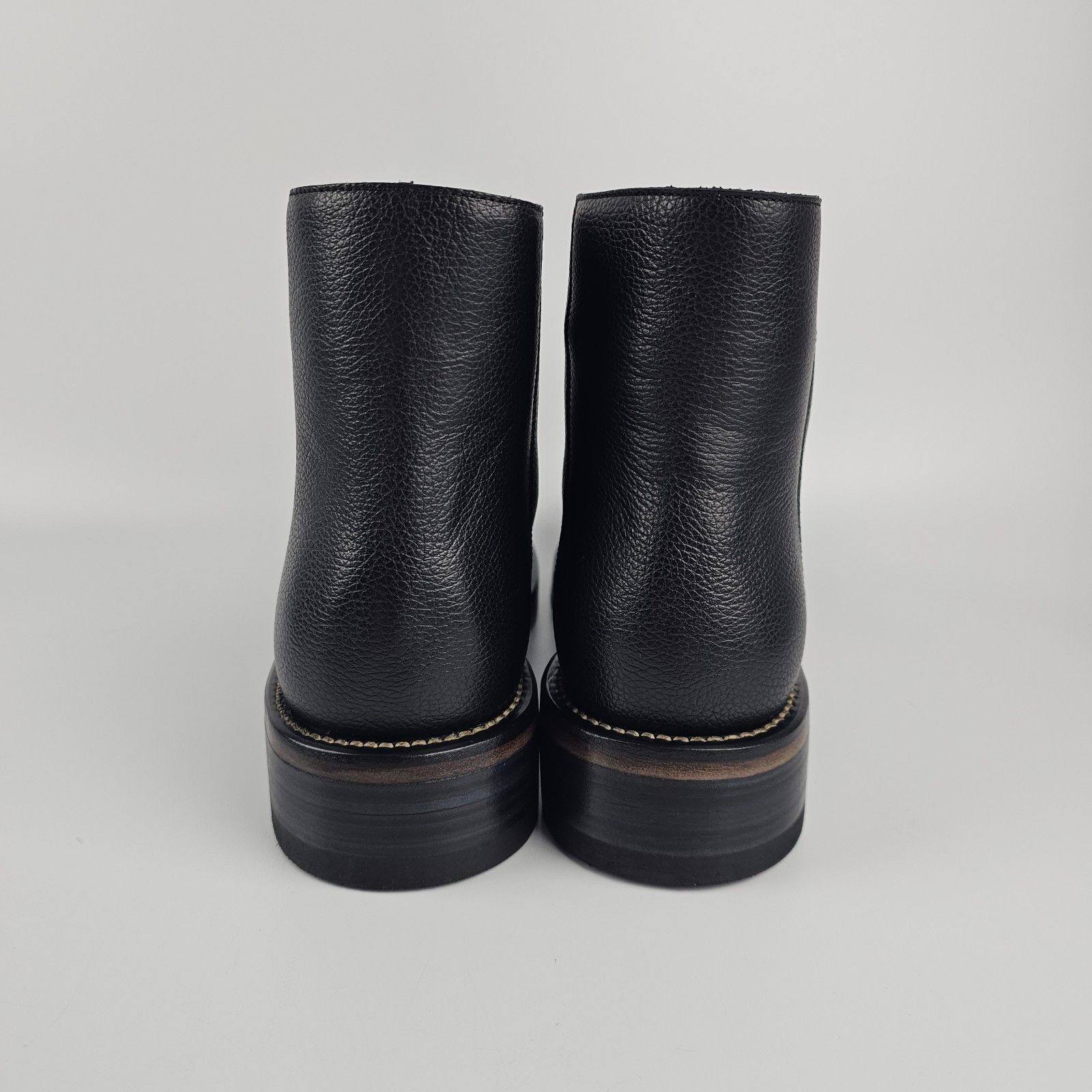 Alexander McQueen ALEXANDER MCQUEEN Maker Black Leather Ankle Boots New/Authen Size US 12 / EU 45 - 7 Thumbnail