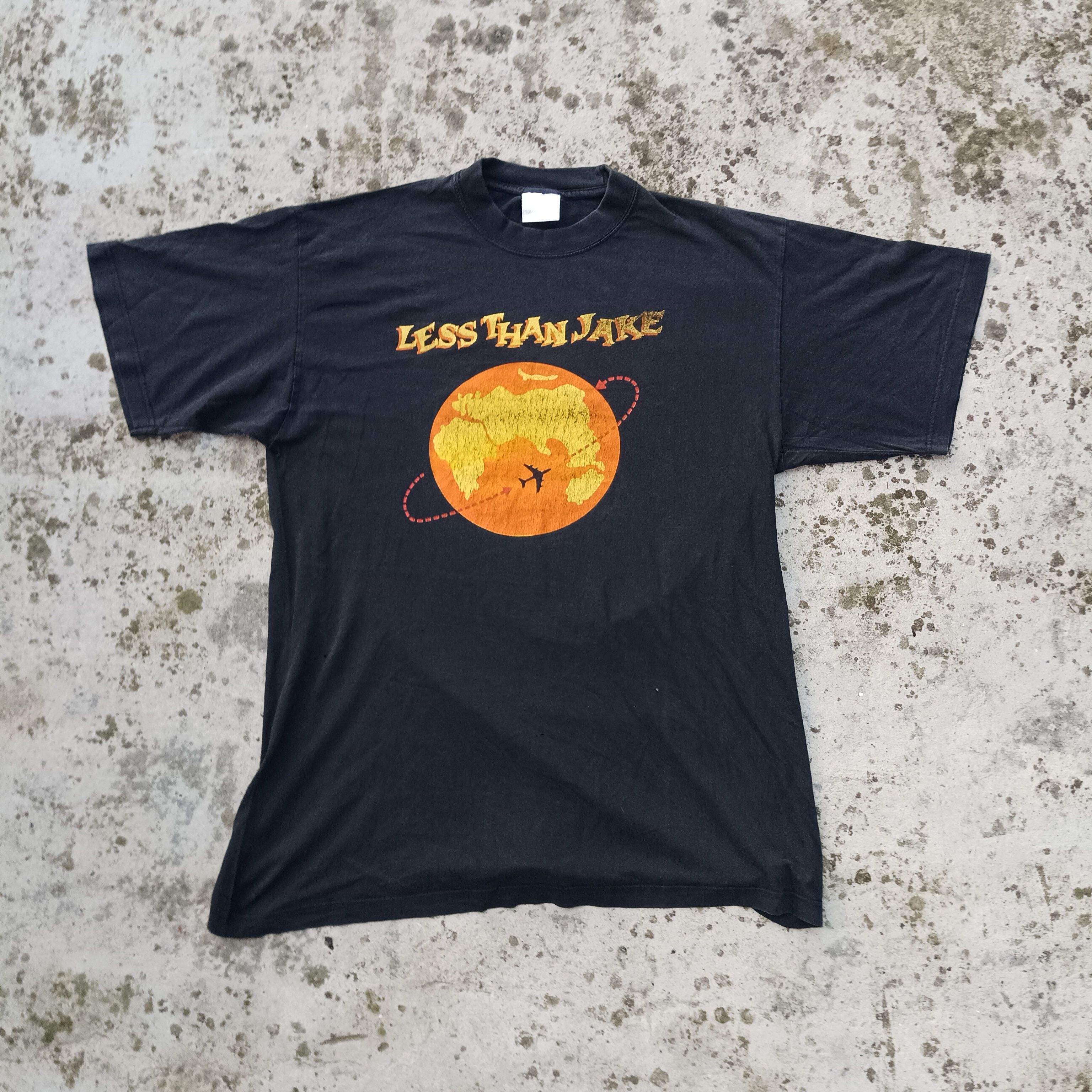 Band Tees × Vintage less than jake vintage 90s band tshirt punk tee Size US L / EU 52-54 / 3 - 1 Thumbnail