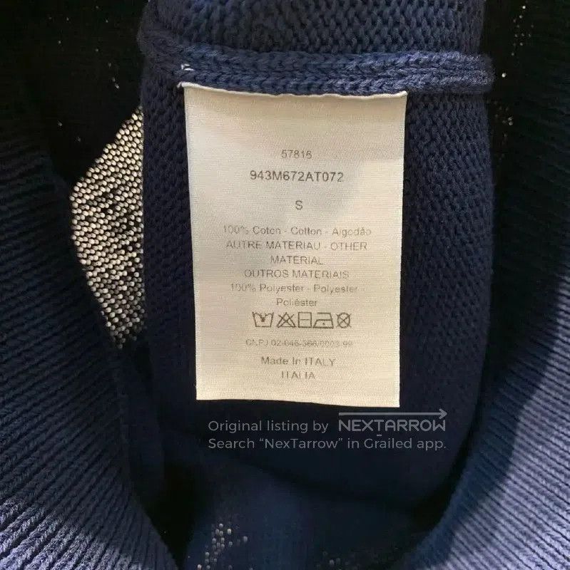 Dior Dior Men's Navy Cotton Pullover Sweater . Size US S / EU 44-46 / 1 - 4 Thumbnail
