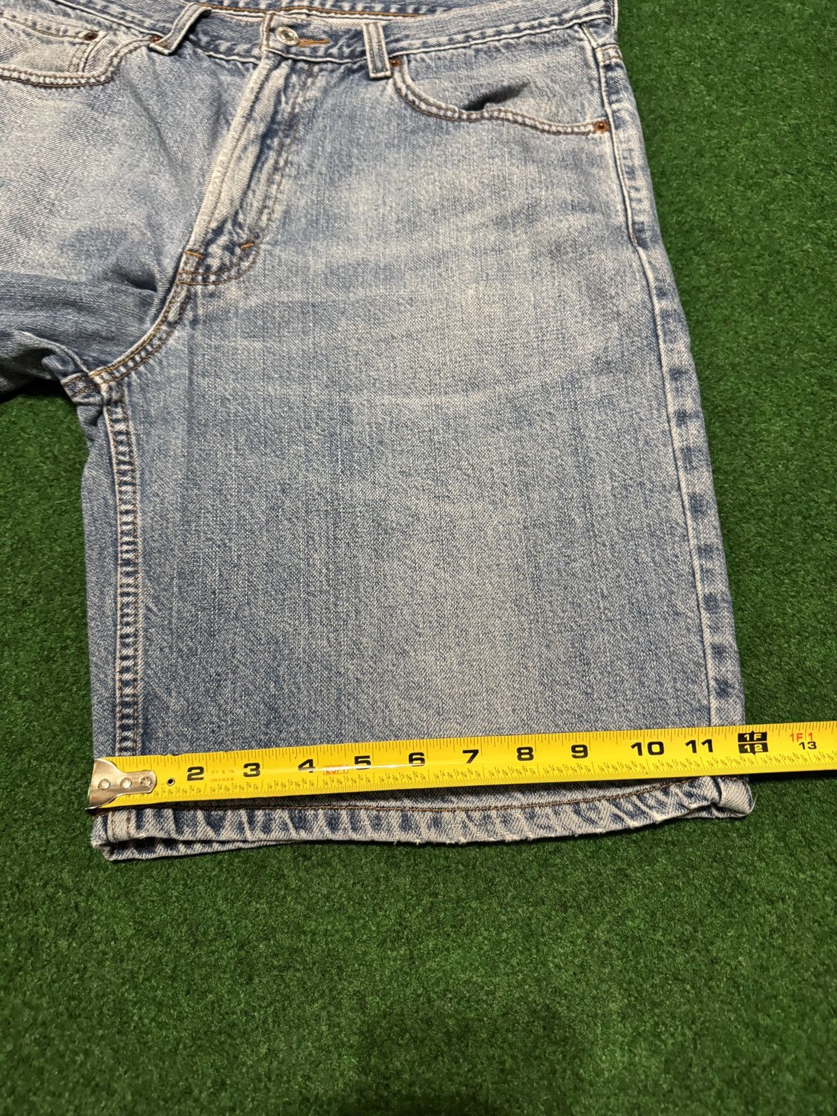 Levi's Y2K Levi’s 550 Relaxed Fit Baggy Jorts Grunge Denim Shorts Size US 34 / EU 50 - 7 Thumbnail