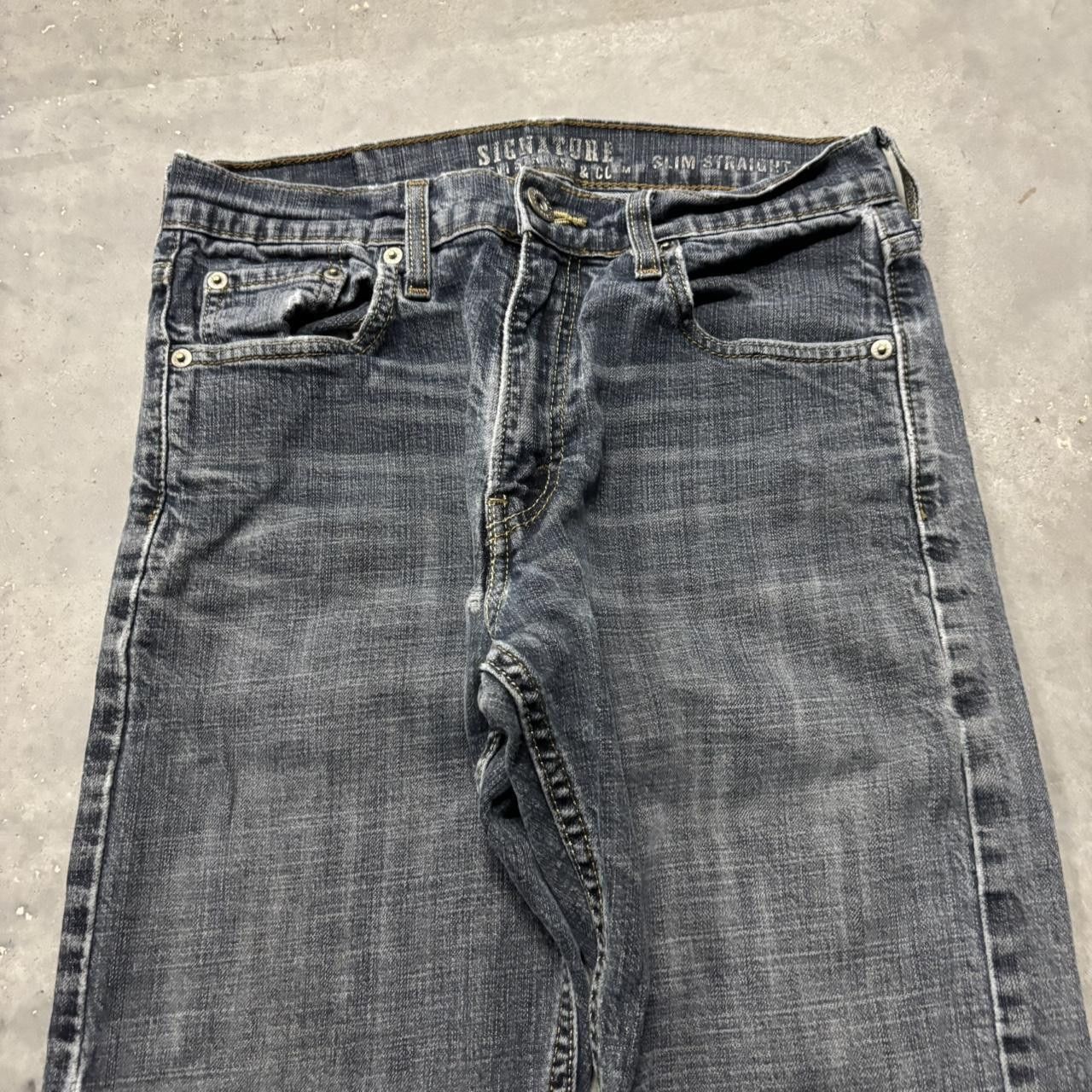Levi's × Vintage Crazy Vintage Y2K/2000s Grunge Faded Dark Wash Levi’s Denim Jeans! Size US 28 / EU 44 - 5 Thumbnail