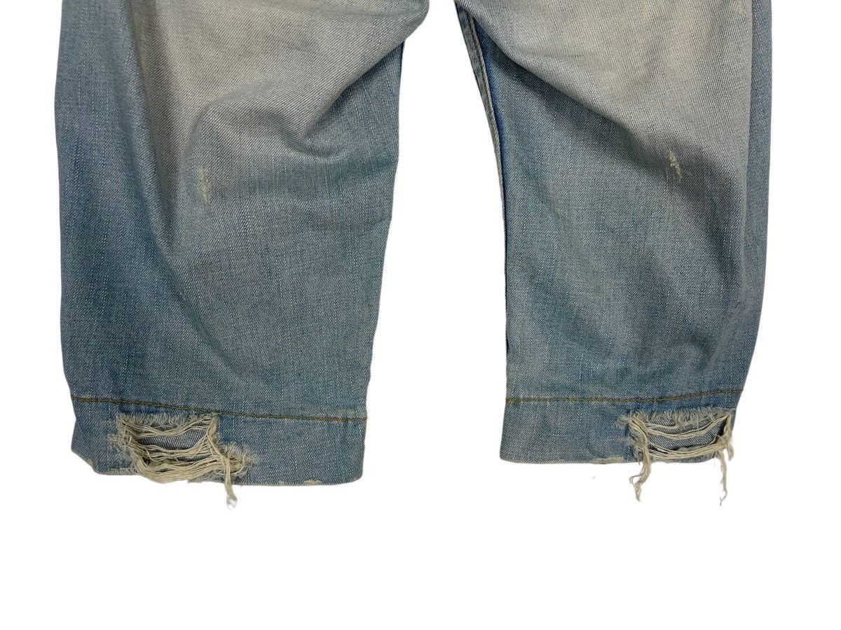 If Six Was Nine JAPANASE RED PAPER JAPAN&CO THRASHED SHORT PANTS JEANS Size US 31 - 13 Thumbnail