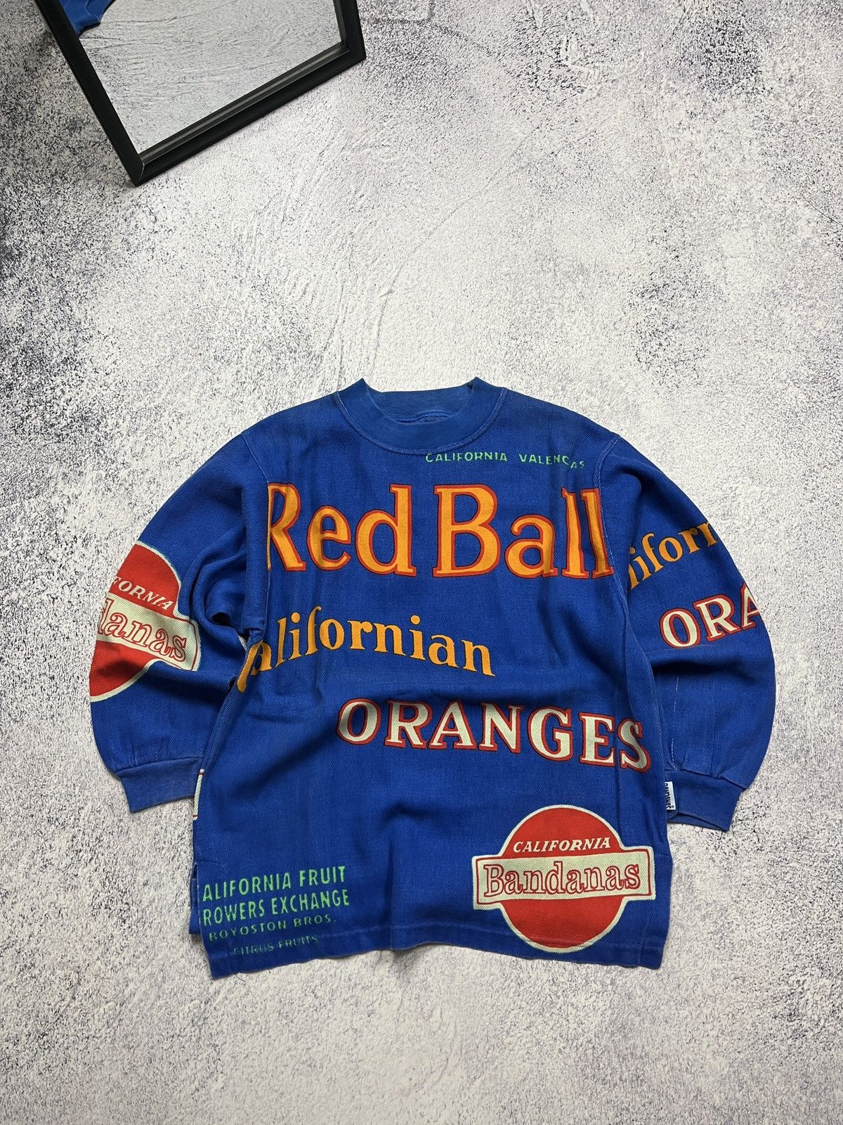 Vintage Crazy Vintage 90’s Red Ball Californian Oranges Sweatshirt Size US S / EU 44-46 / 1 - 1 Thumbnail