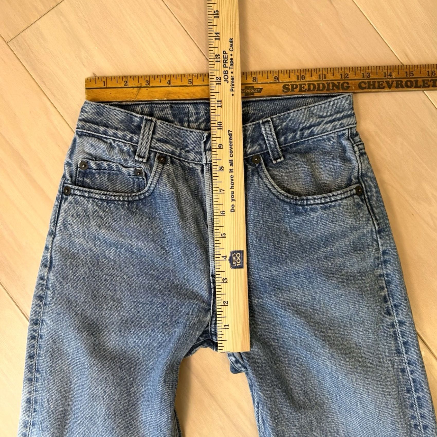 Levi's Vintage Levis 701 Jeans 24 Blue Straight Leg 80s Denim For Women Non Selvedge Size 42" / US 20 - 7 Thumbnail