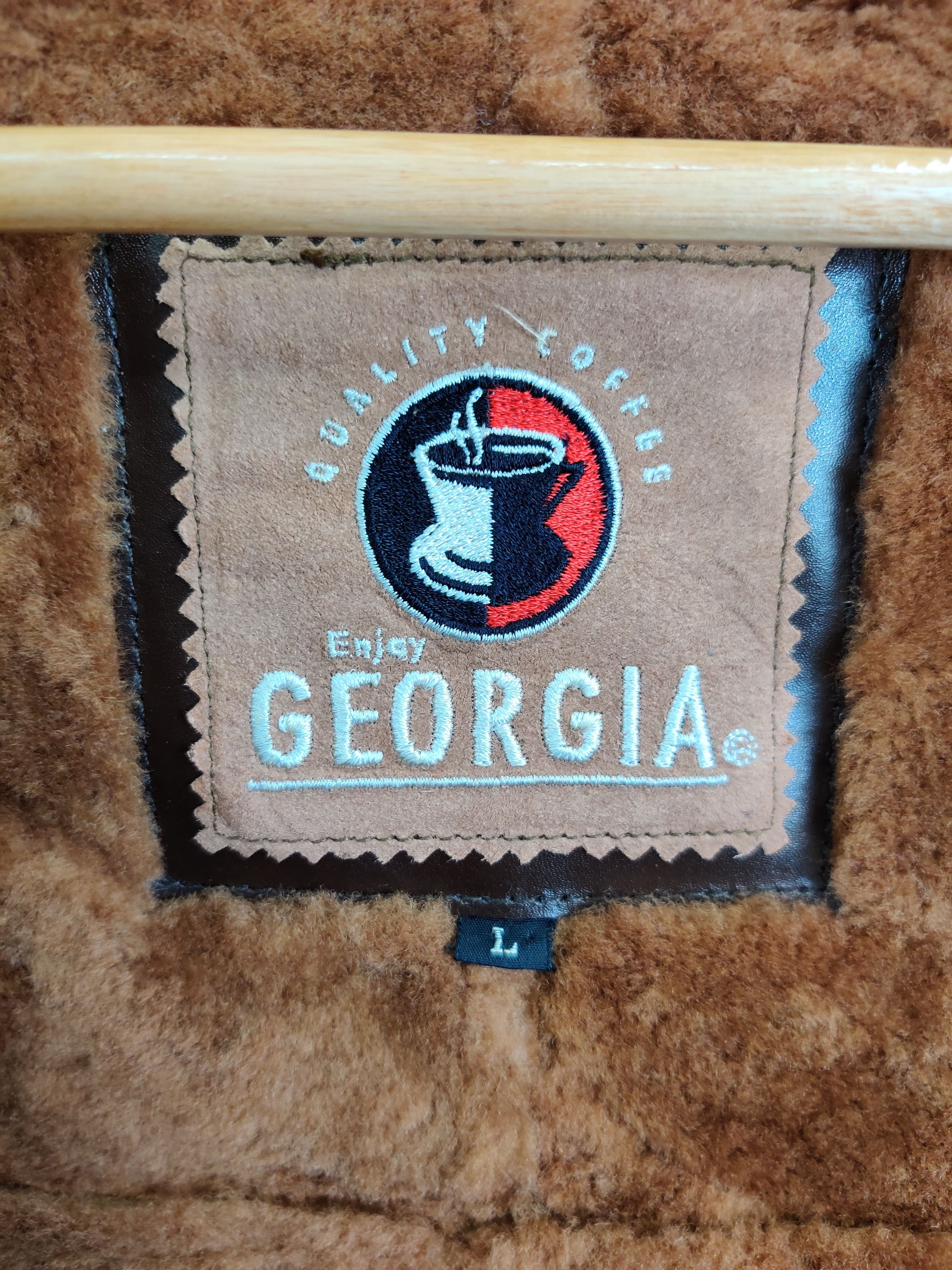 Leather Vintage Georgia Sheepskin Coat Leather Jacket Size US L / EU 52-54 / 3 - 17 Thumbnail