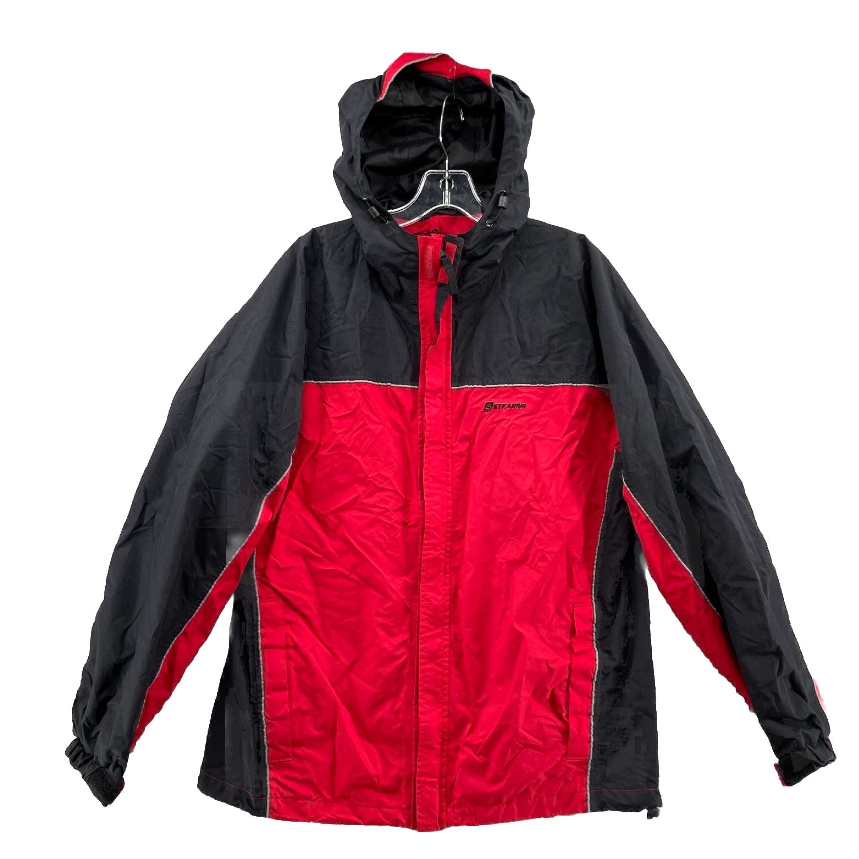 Rains VINTAGE Stearns Windbreaker Jacket Men's Medium Red Windbreaker Moto Biker Rain Coat Windbreaker Jacket Size US M / EU 48-50 / 2 - 2 Thumbnail