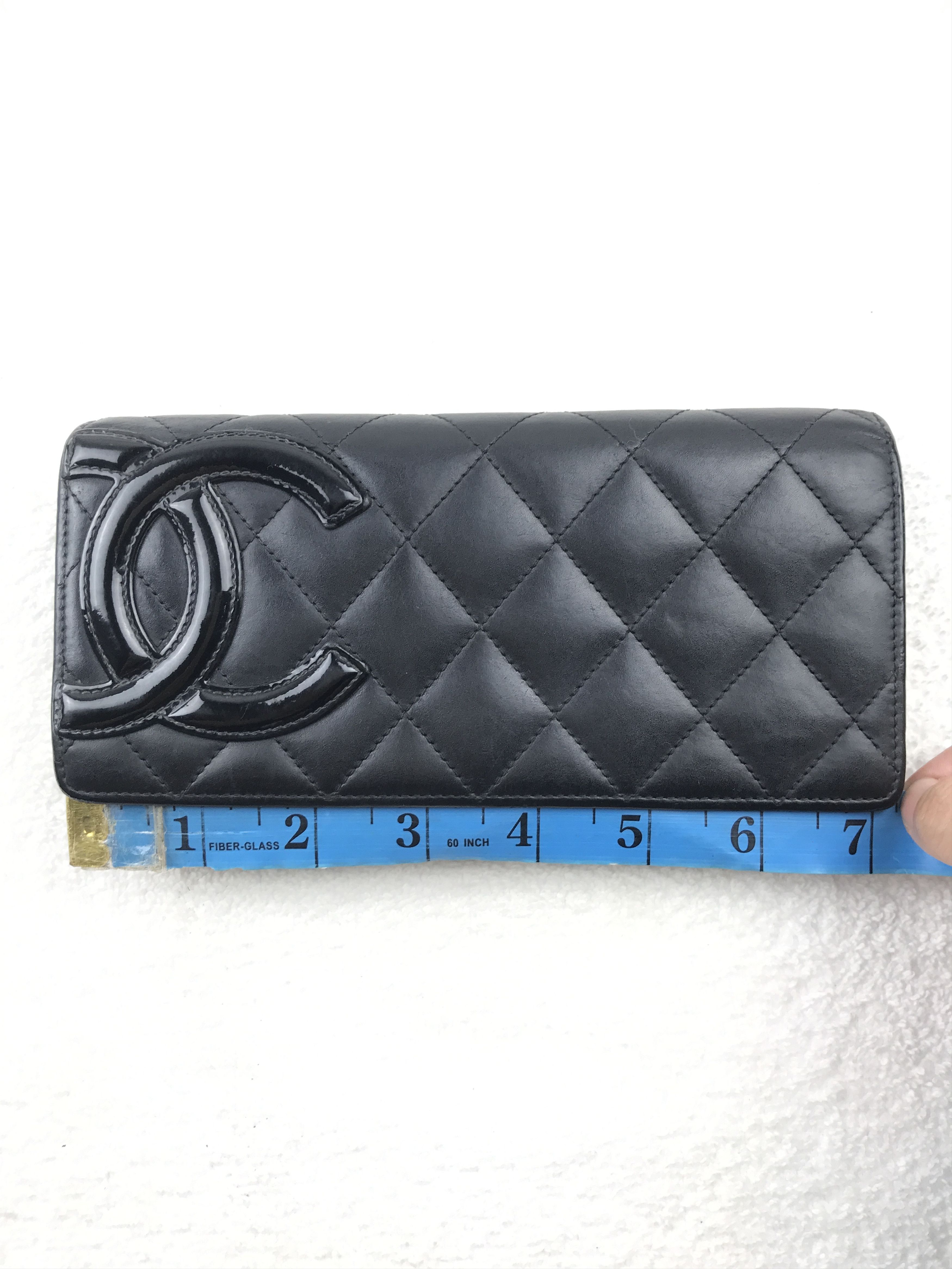 Chanel × Vintage Chanel Cambon Line Coco Mark Long Wallet Black Pink Lambskin Size ONE SIZE - 23 Thumbnail