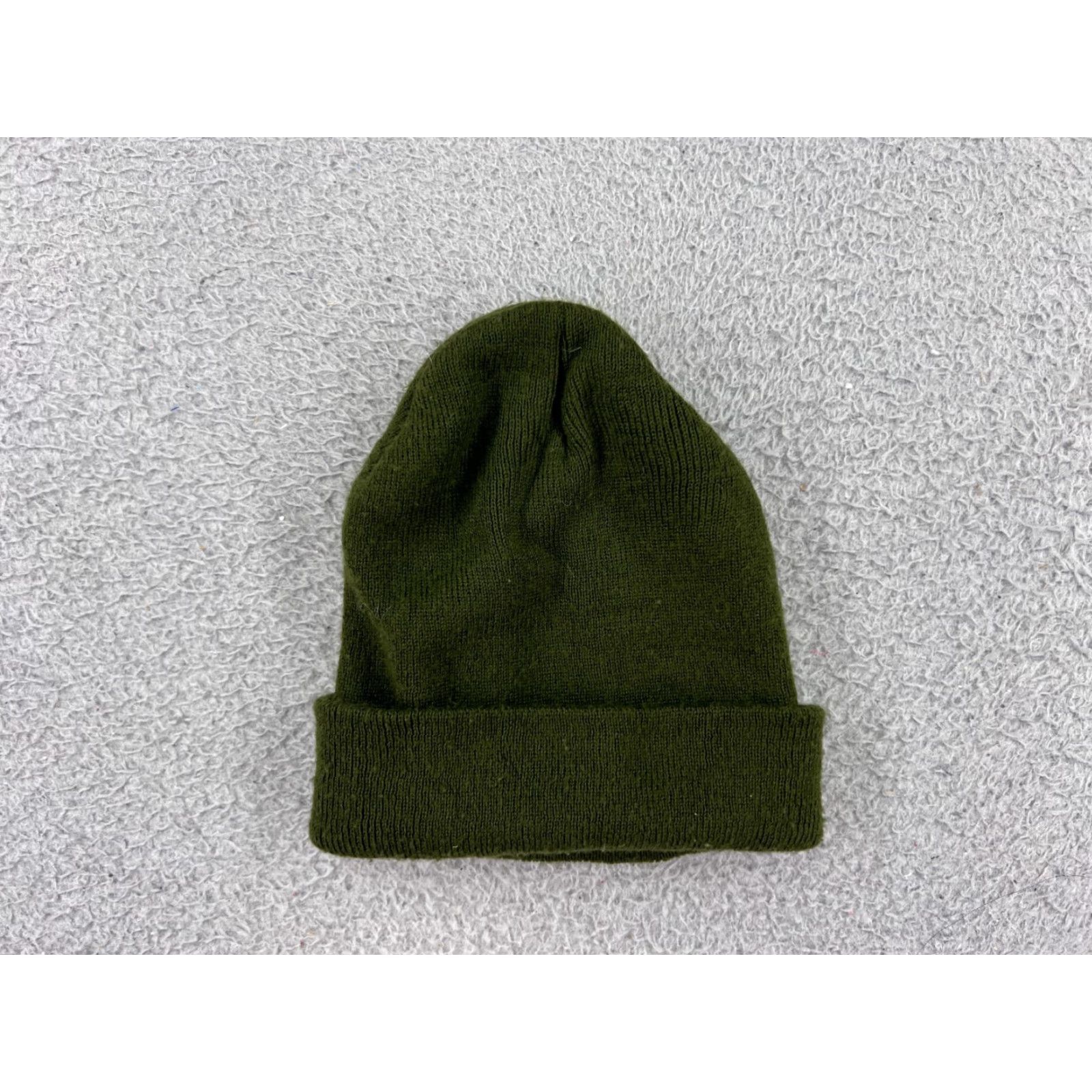 Vintage DECKY Beanie Hat Adult One Size Green Knit Acrylic Fishing Pattern Solid - Beanie, Decky Hat, Men, One Size, Green, Fall Winter - Mens Size ONE SIZE - 3 Thumbnail