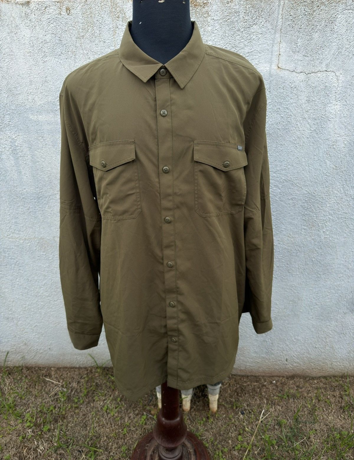 5.11 PreOwned 5.11 Tactical Button Men’s 2XL Khaki Long Sleeves Size US XXL / EU 58 / 5 - 1 Thumbnail