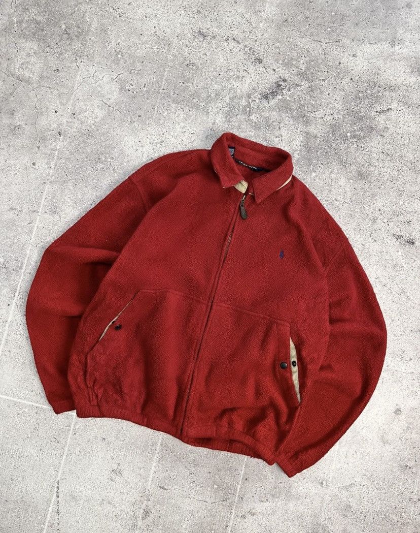 Polo Ralph Lauren Polo Ralph Lauren Vintage Fleece Jacket Full Zip Distressed Size US M / EU 48-50 / 2 - 5 Thumbnail