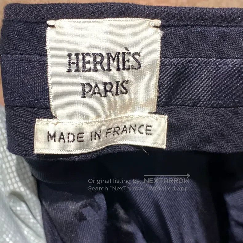 Hermes Hermes Midnight Blue Wool Wide Leg Culottes Size 25" / US 0 / IT 36 - 3 Thumbnail