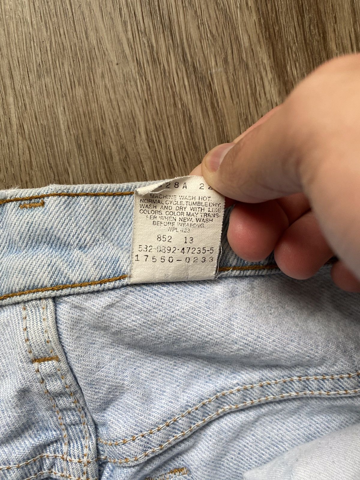 Levi's Vintage 90s Levis USA Light Wash Denim Jeans Size US 28 / EU 44 - 6 Thumbnail