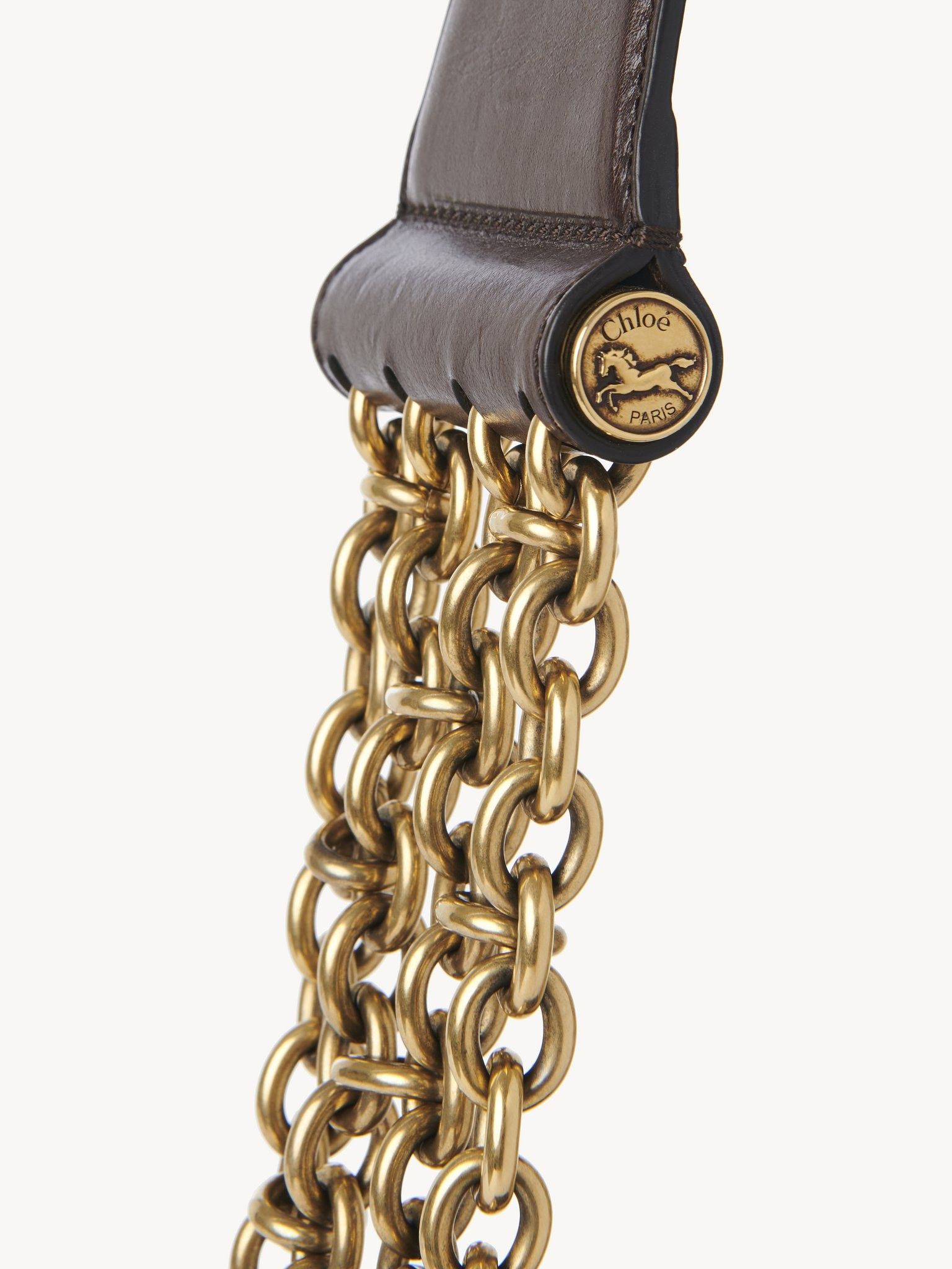 Chloe o1loc1c11125 Size: OS / Leather Camera Chain Bag Dark Brown Size ONE SIZE - 7 Thumbnail