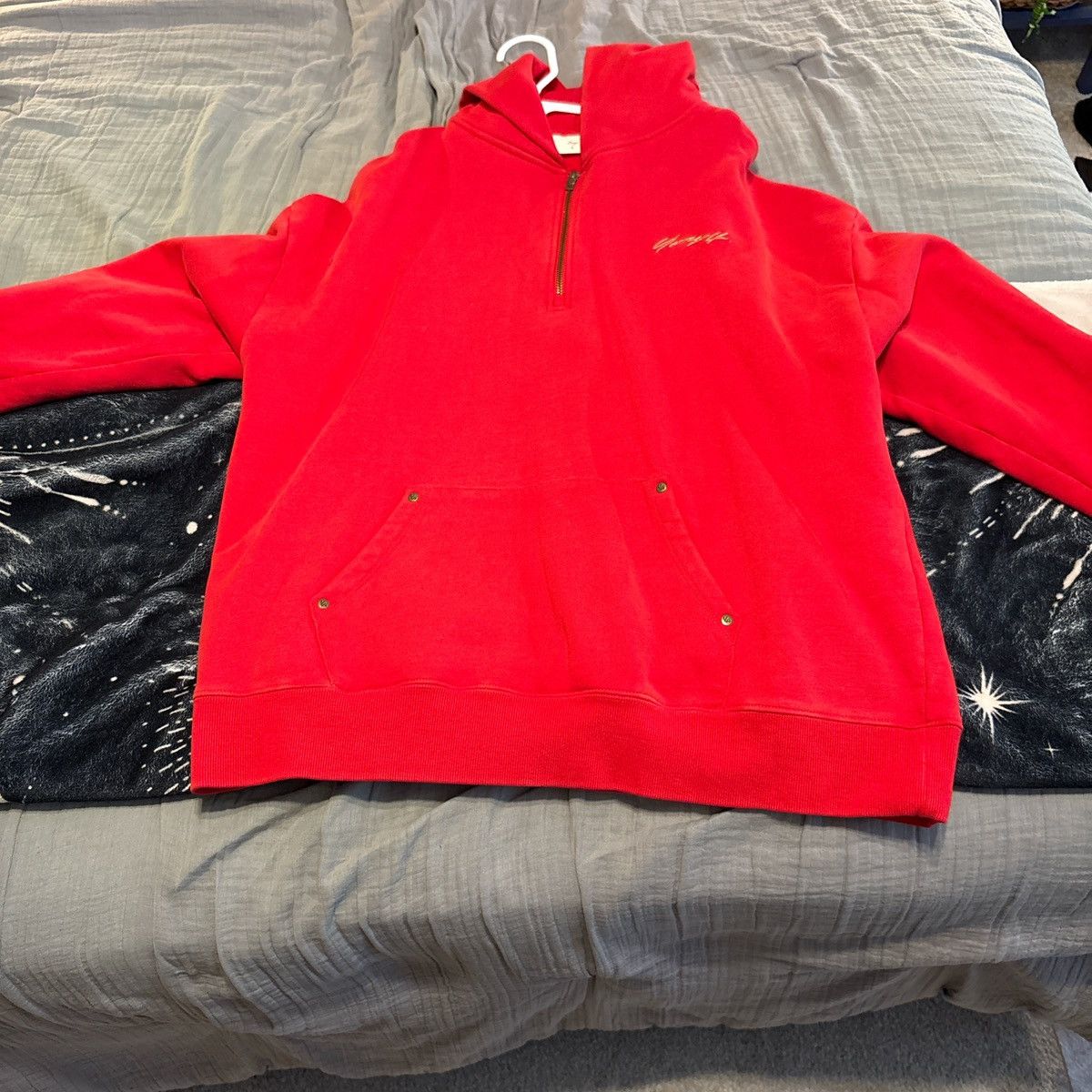 YoungLA Youngla red quarter zip hoodie Size US L / EU 52-54 / 3 - 1 Thumbnail