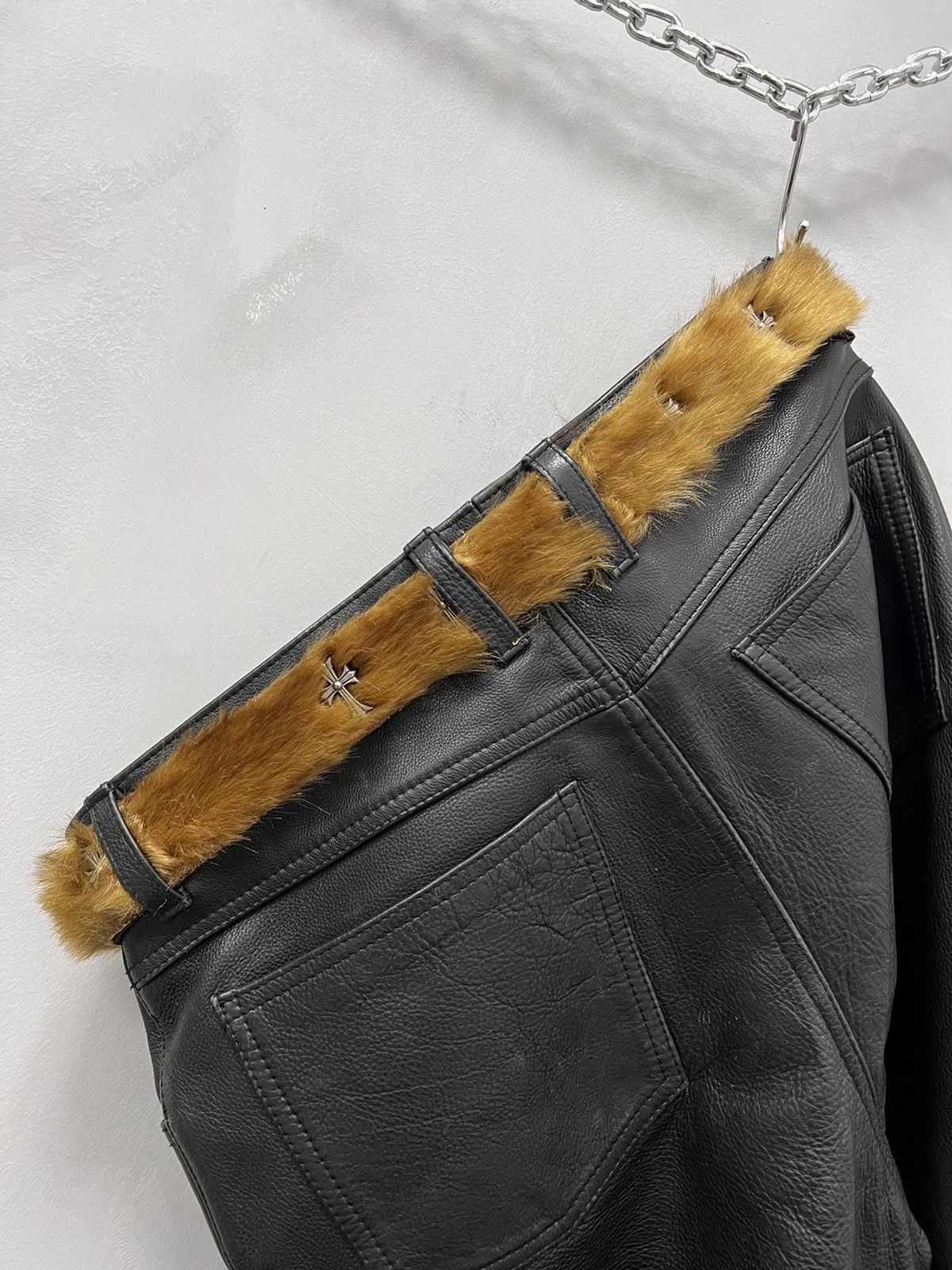 Hysteric Glamour × If Six Was Nine VINTAGE AVANT-GARDE GOTHIC LEATHER BELT RICK OWENS STYLE Size ONE SIZE - 5 Thumbnail