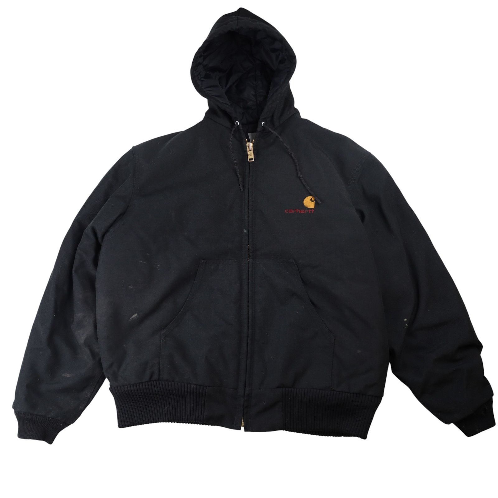 Carhartt × Vintage Vintage Carhartt Spellout Canvas Quilted Work Jacket Size US L / EU 52-54 / 3 - 1 Thumbnail