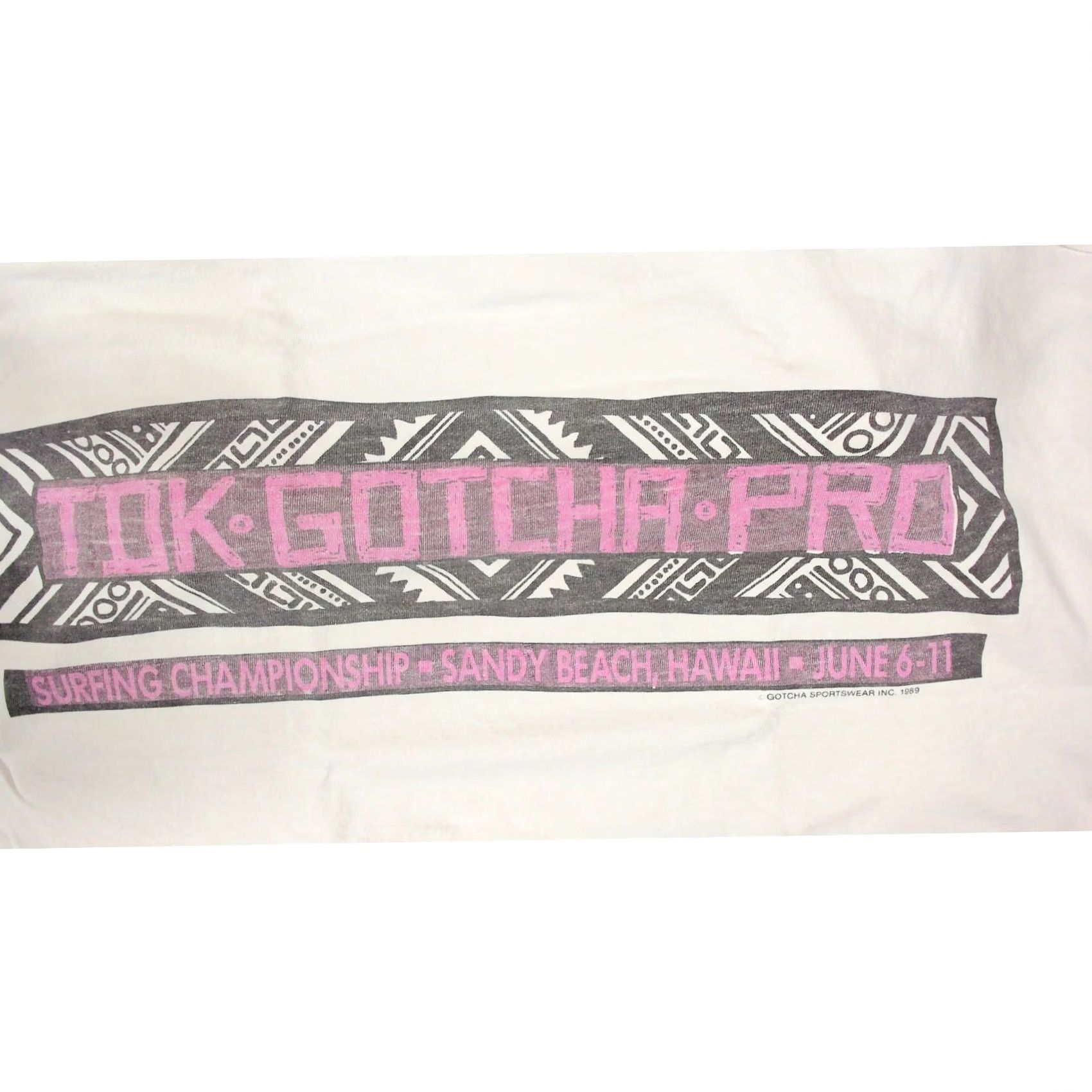 Gotcha Gotcha Vintage 1989 TDK Pro Surfing Sandy Beach Crop Tank Top Womens XL Boxy Size XL / US 12-14 / IT 48-50 - 8 Thumbnail