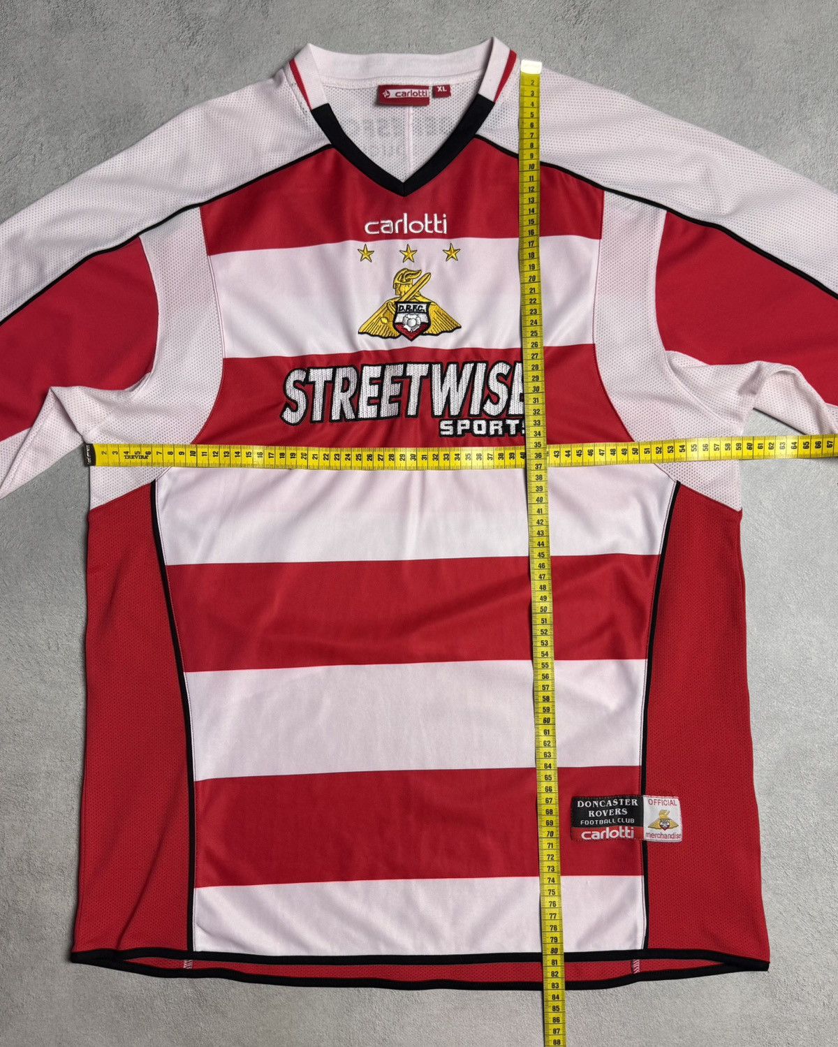 Vintage Doncaster Rovers 2005 2006 Home Shirt Soccer Jersey Carlotti Size US XL / EU 56 / 4 - 16 Thumbnail