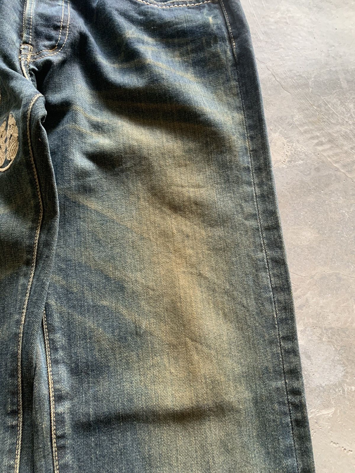 Japanese Brand crazy rusty sukajan japanese denim karakuri tamashii style Size US 32 / EU 48 - 13 Thumbnail
