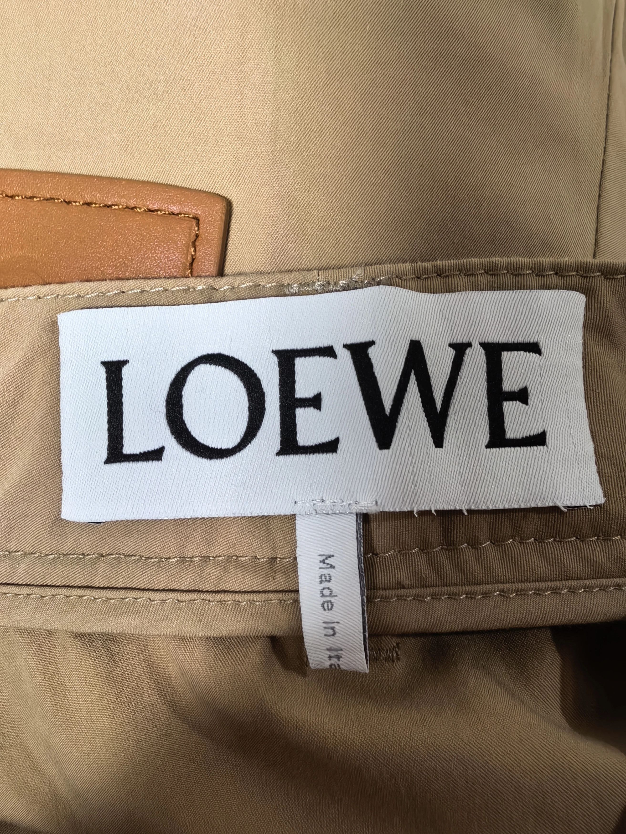 Loewe LOEWE SS23 38 cotton-silk leather tag shorts Size 26" / US 2 / IT 38 - 3 Thumbnail